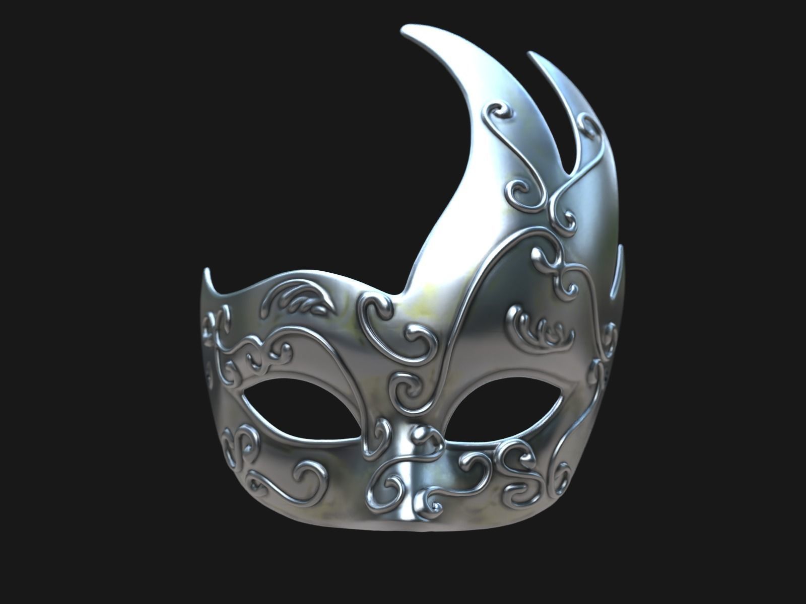 Venetian Mask I 3D print model_11