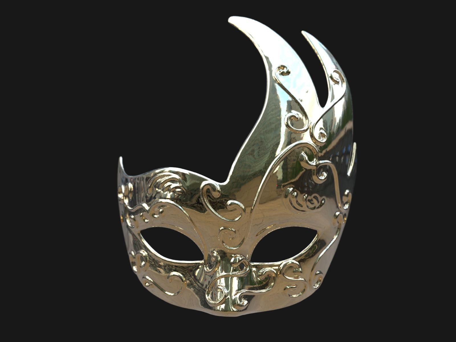 Venetian Mask I 3D print model_15