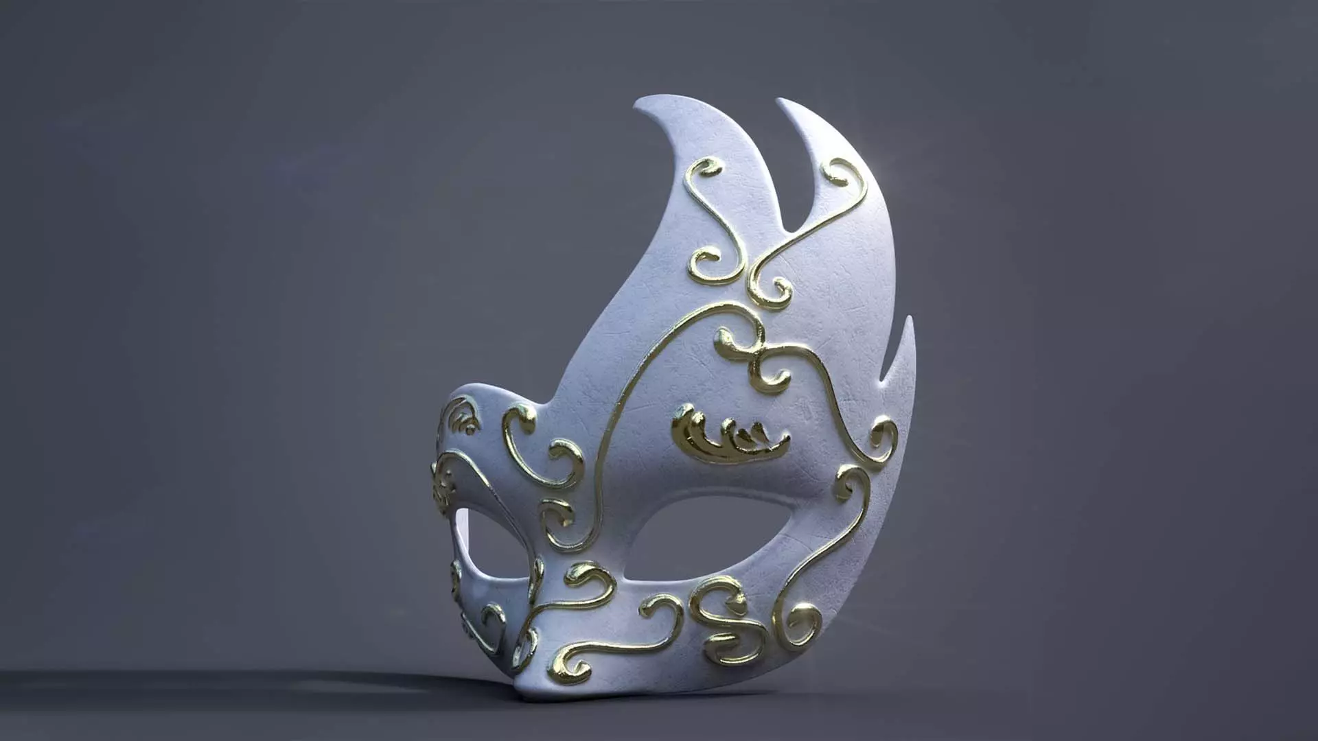 Venetian Mask I 3D print model_0