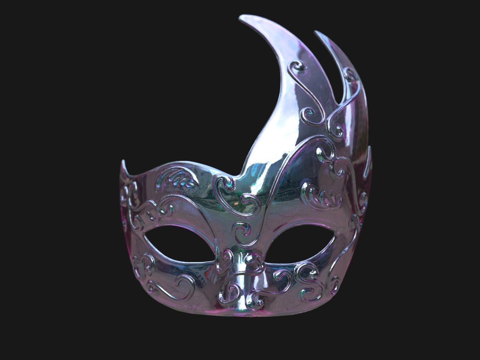 Venetian Mask I 3D print model_12