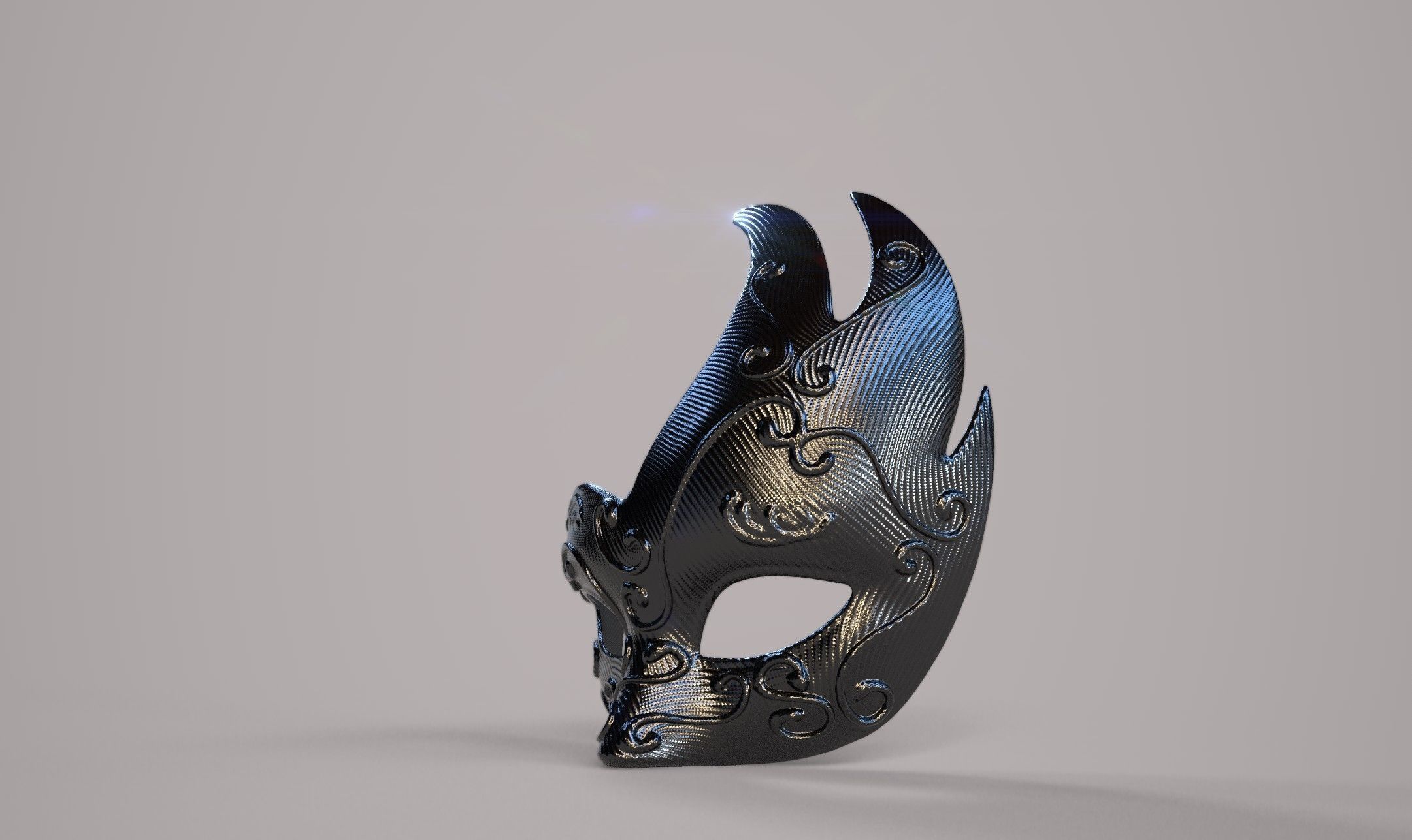 Venetian Mask I 3D print model_5