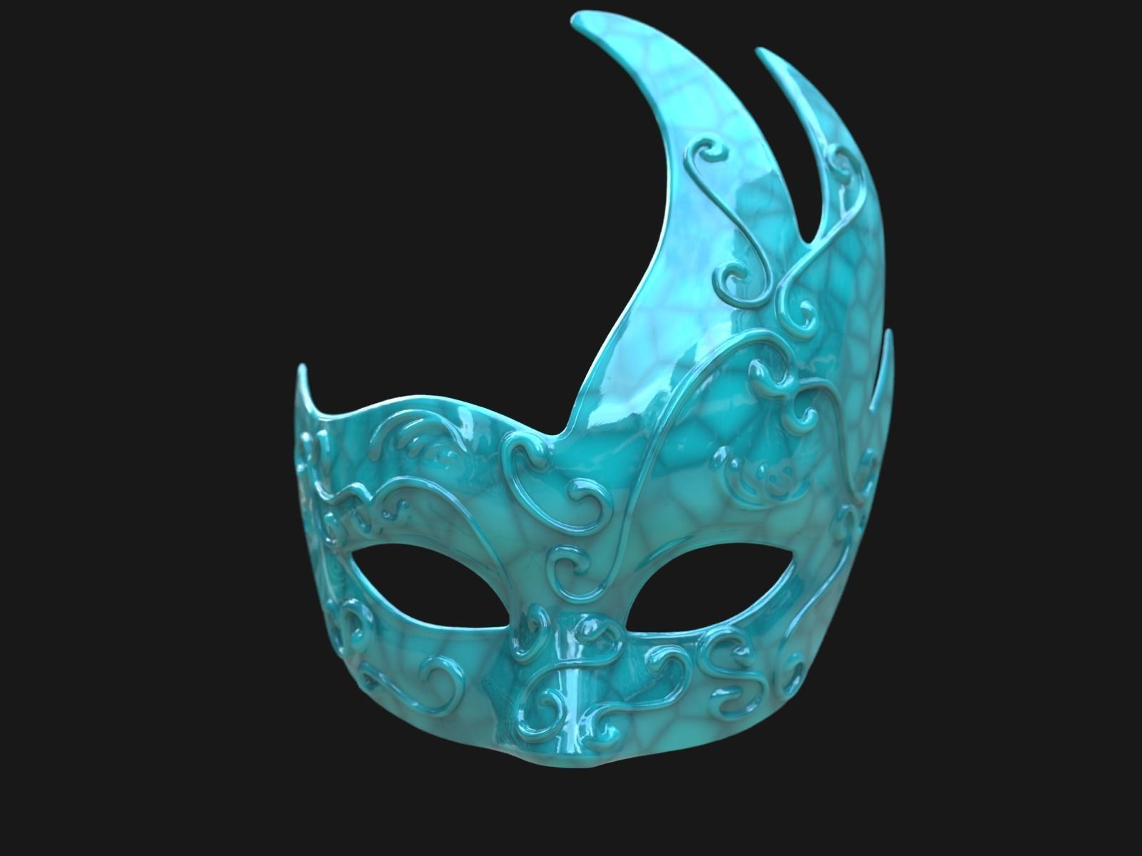 Venetian Mask I 3D print model_10