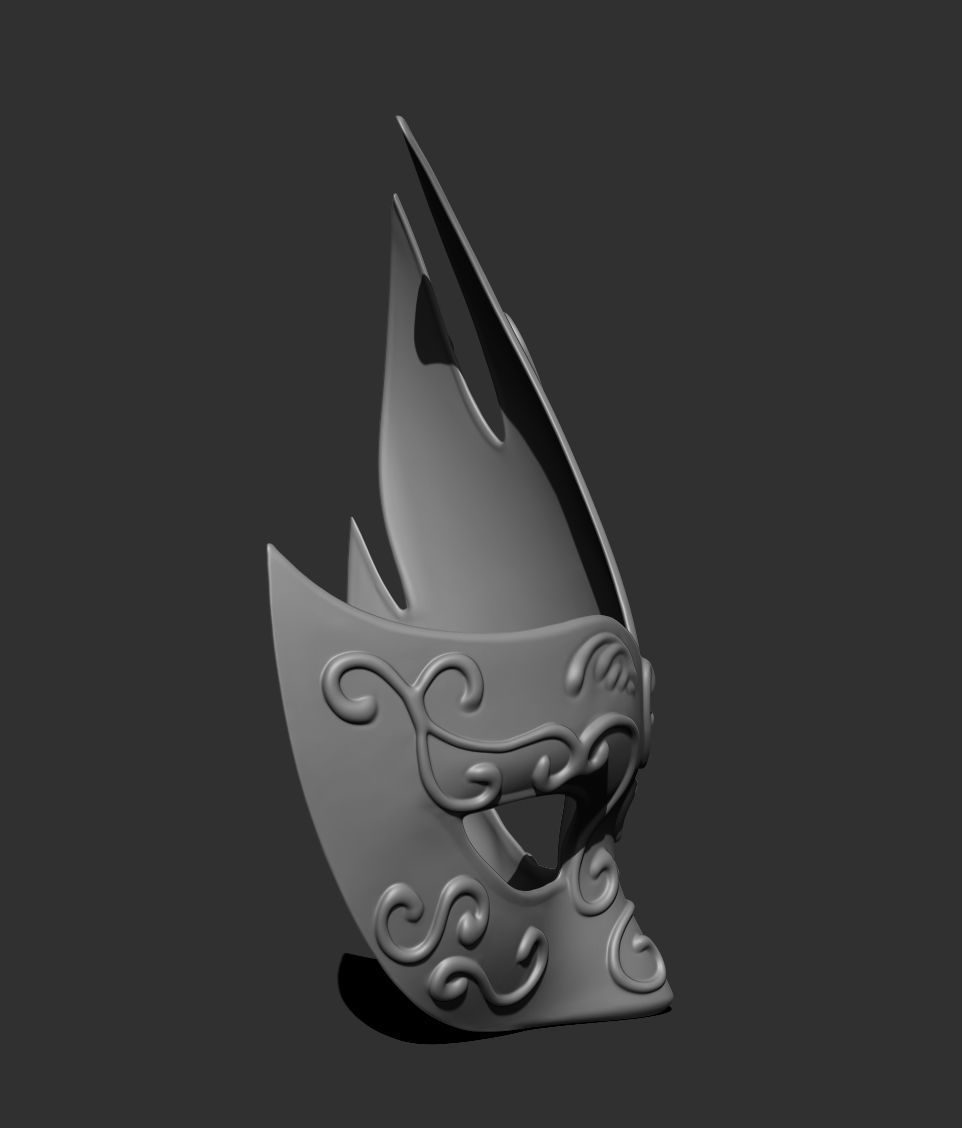Venetian Mask I 3D print model_4