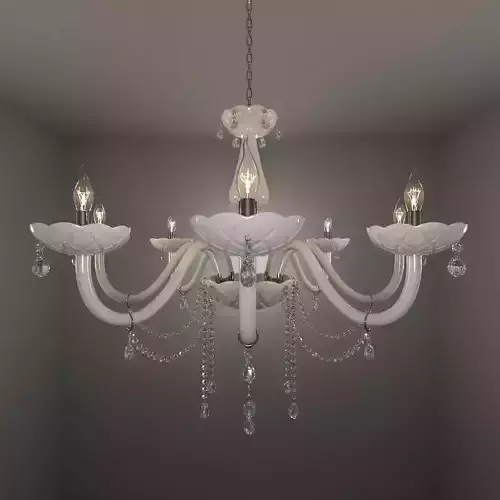 White Crystal Chandelier