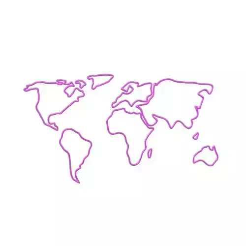 Neon Earth Map v1 003