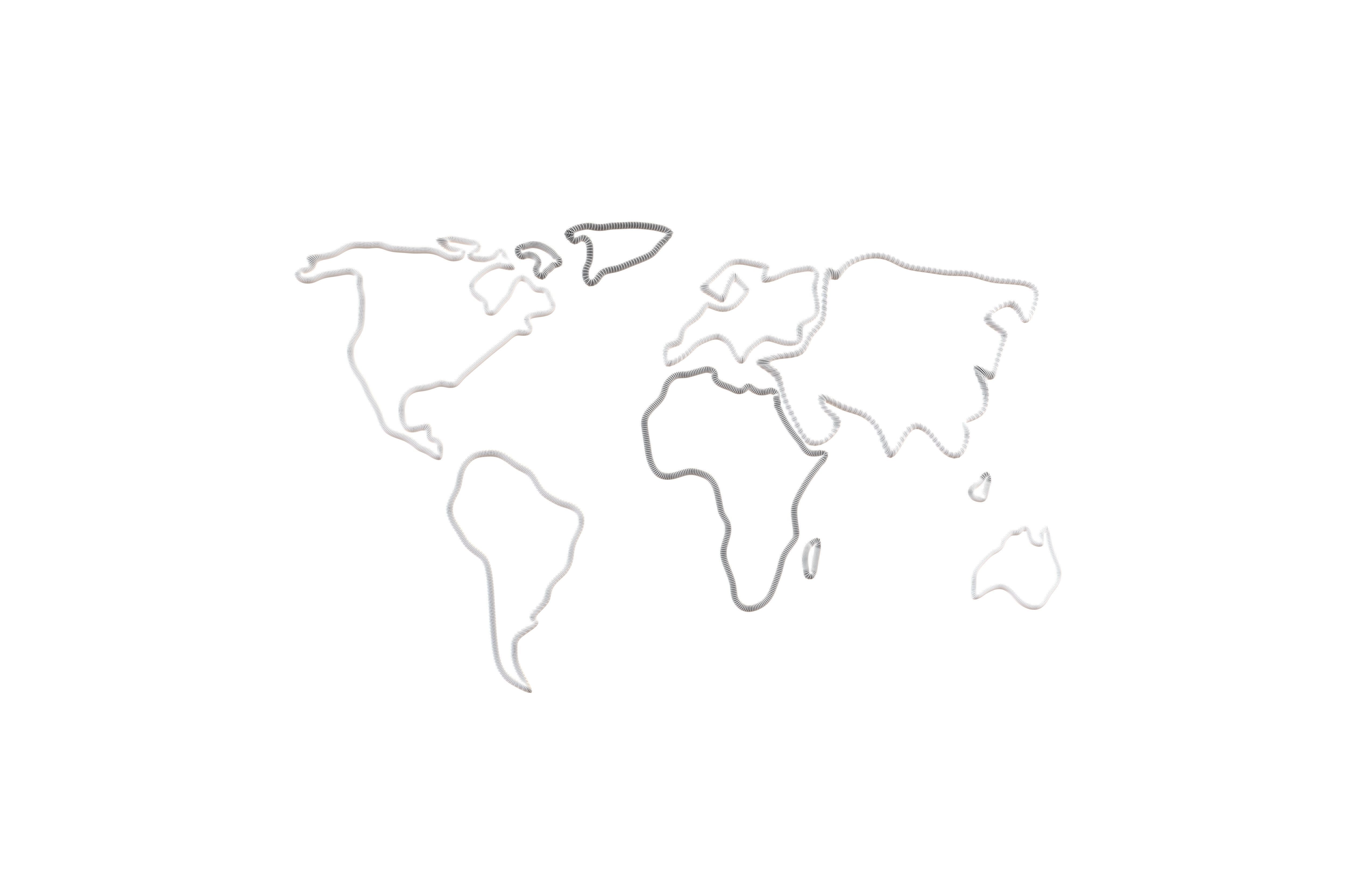 Neon Earth Map v1 004 3D model_4