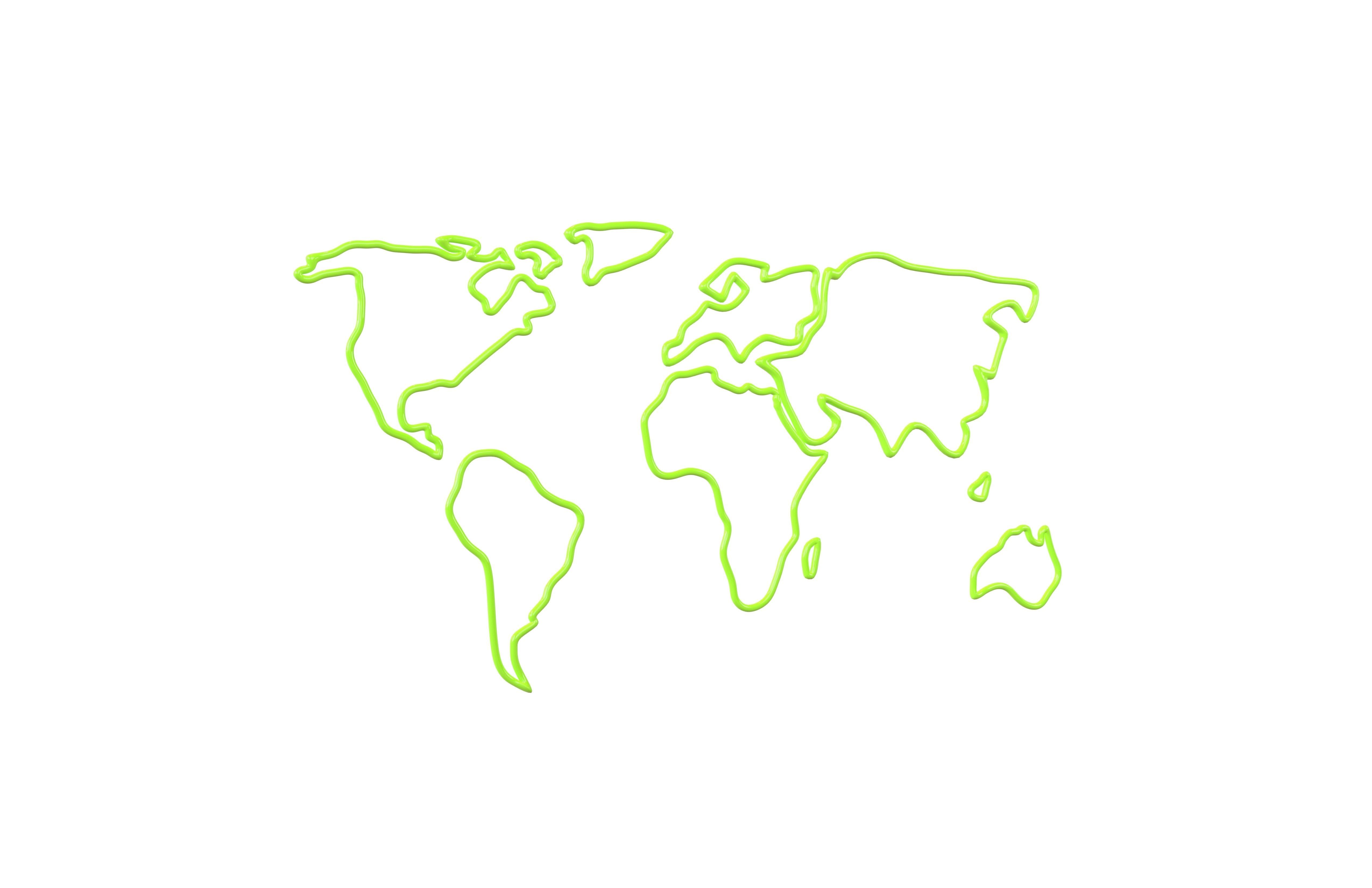 Neon Earth Map v1 005 3D model_1