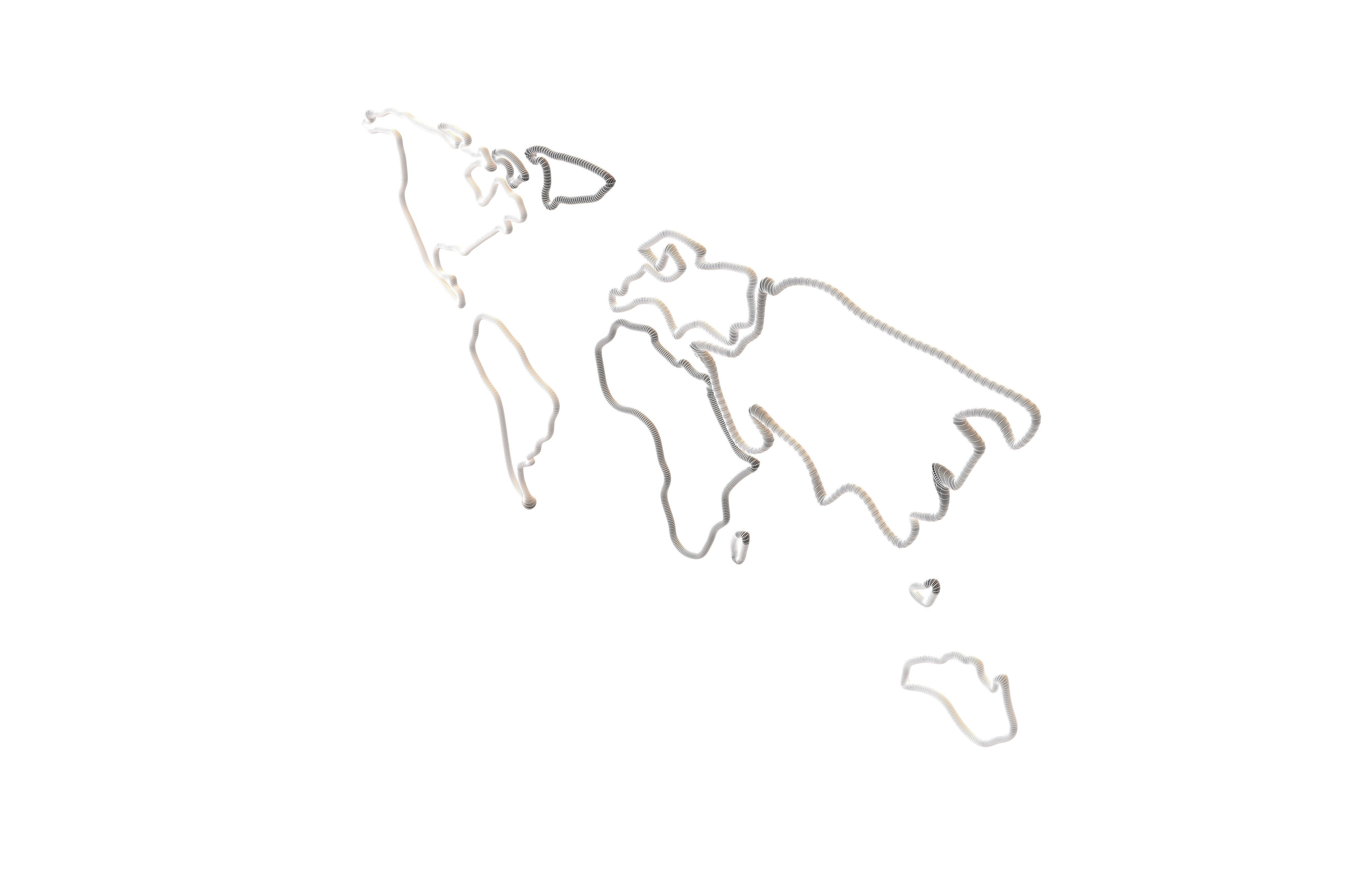 Neon Earth Map v1 007 3D model_5