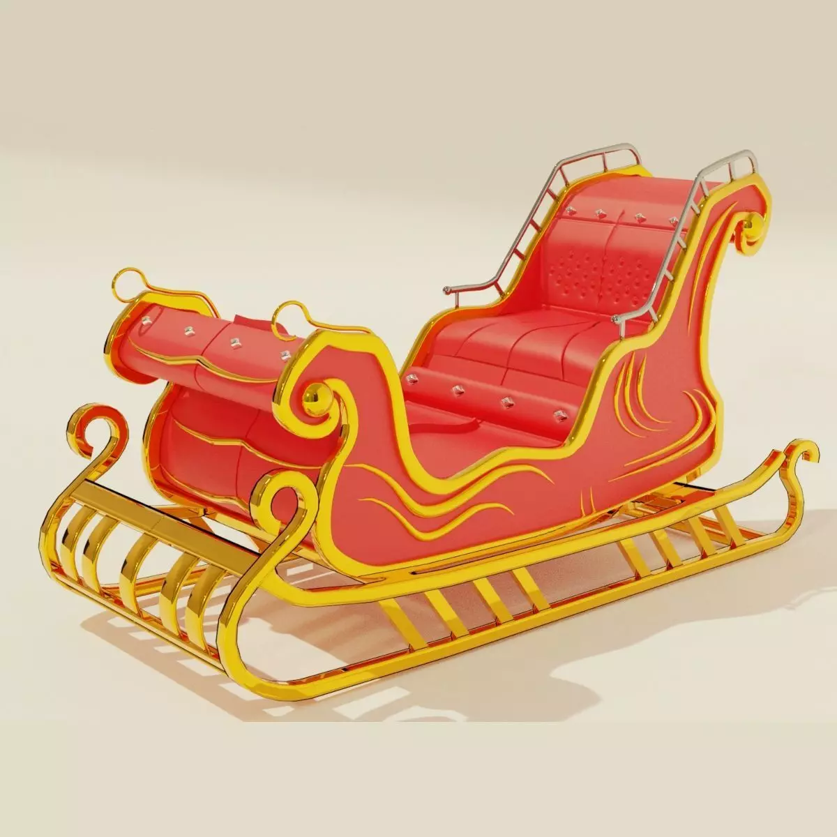 Christmas sleigh 3D model
