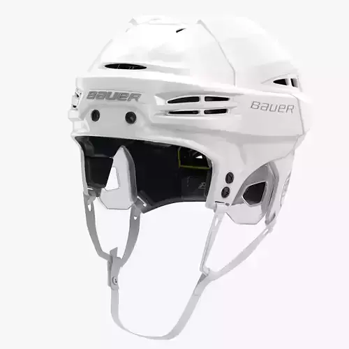 Hockey Helmet Bauer Re-Akt 100 White 3D model