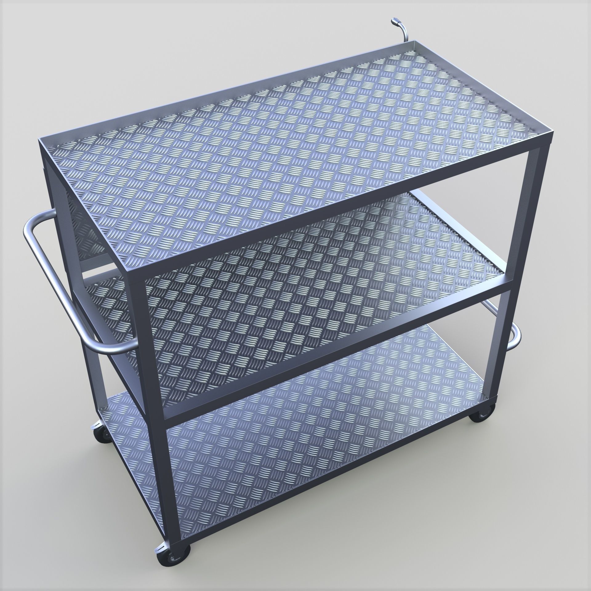 Trolley Table 3D model_2