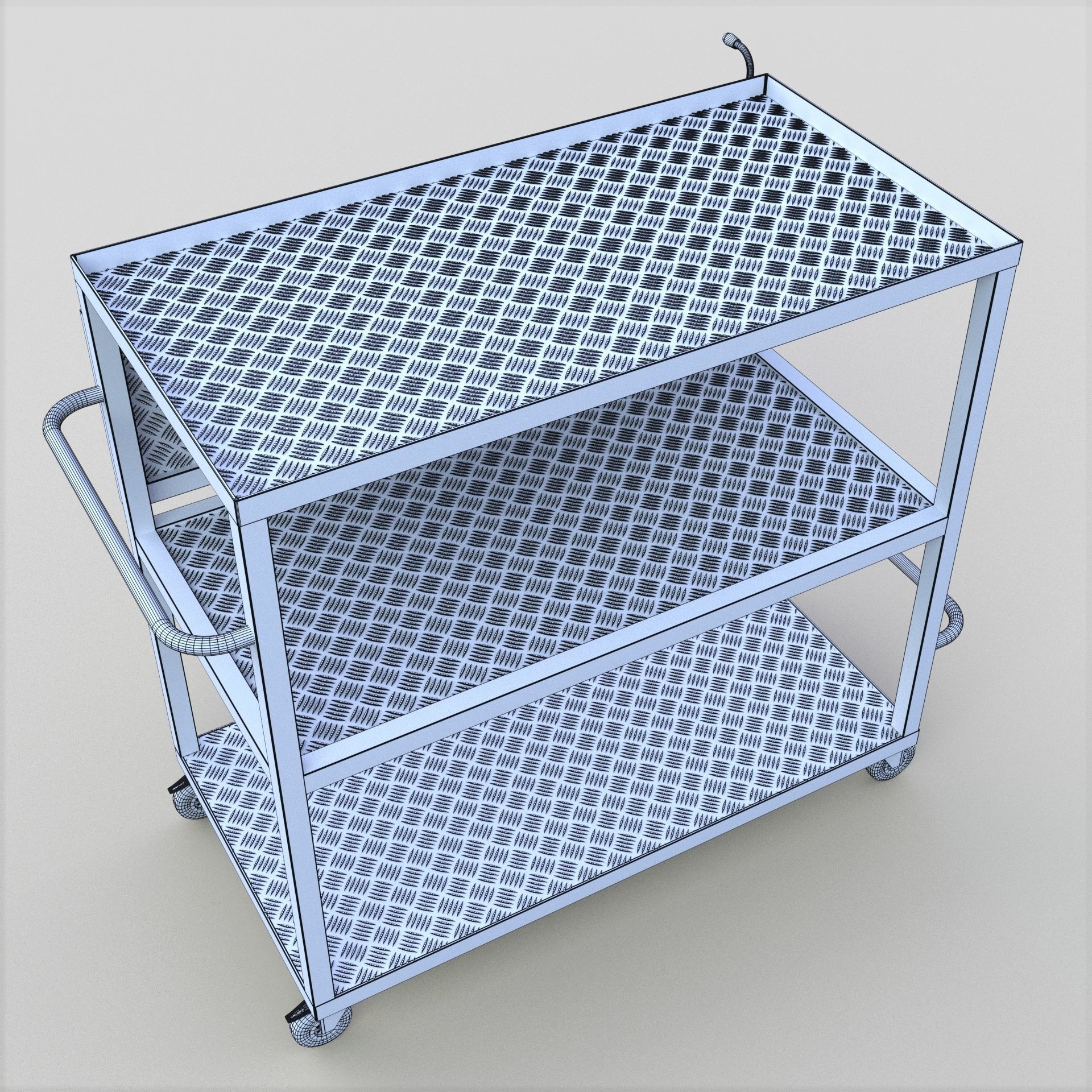 Trolley Table 3D model_7