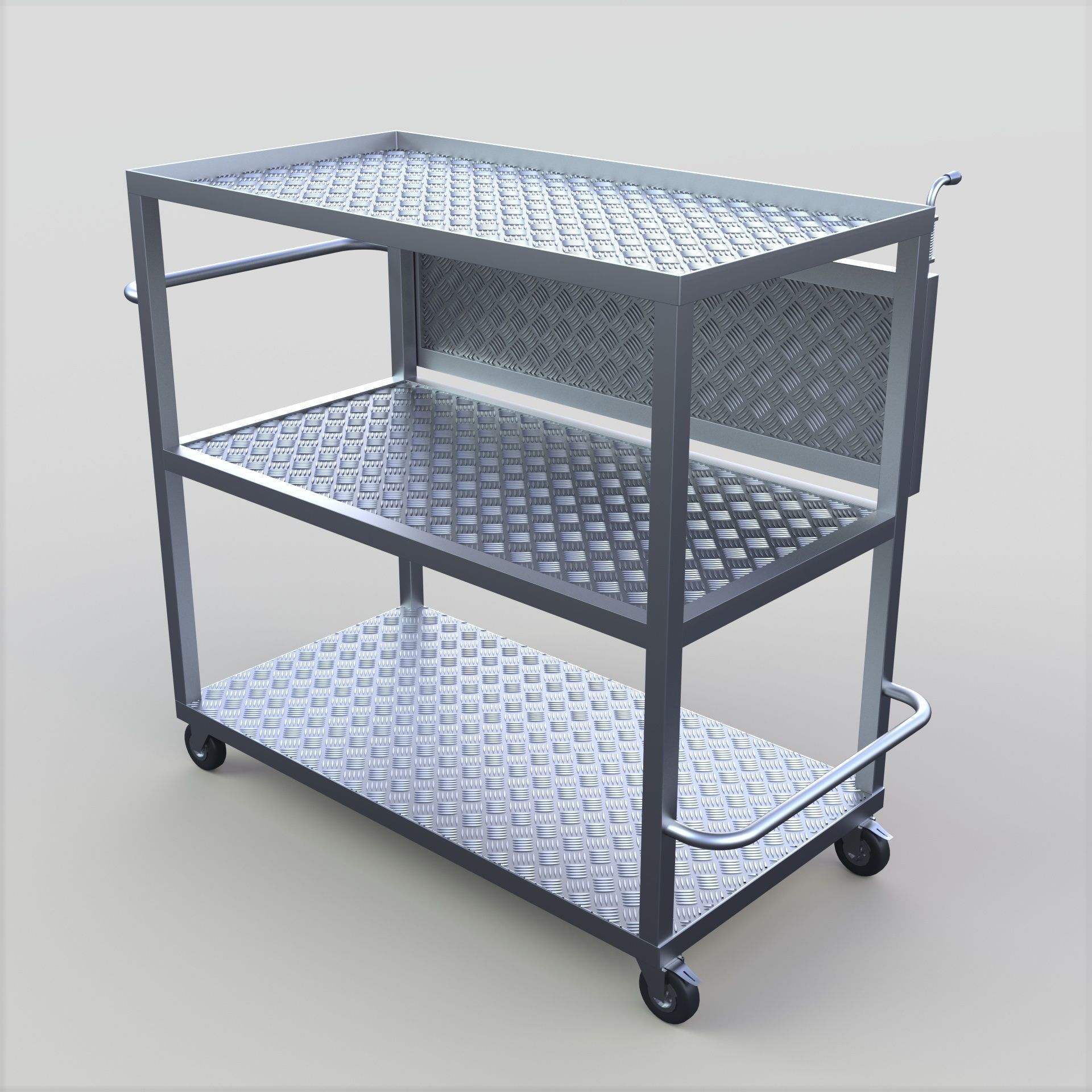 Trolley Table 3D model_1