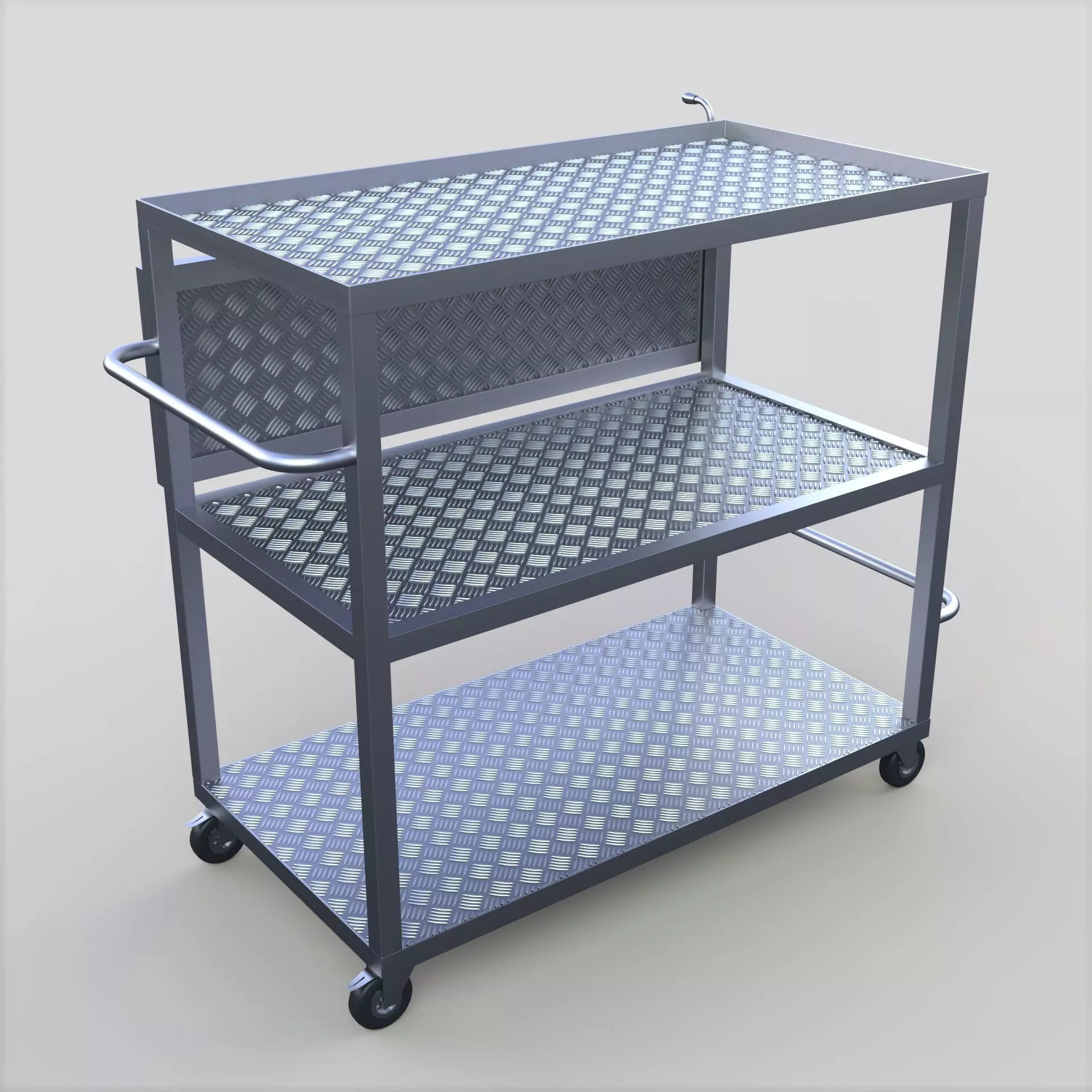 Trolley Table 3D model_0