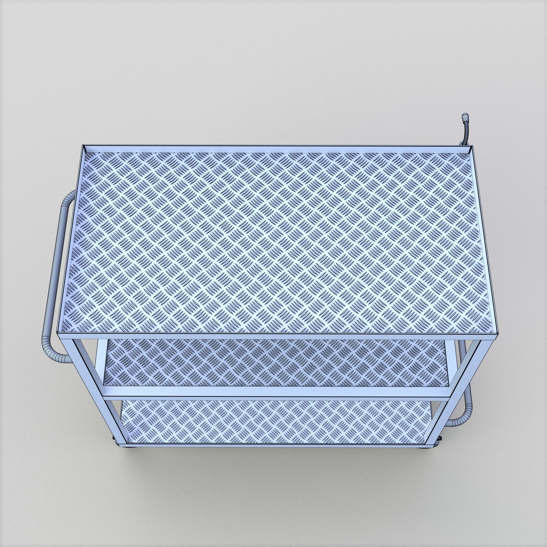 Trolley Table 3D model_8