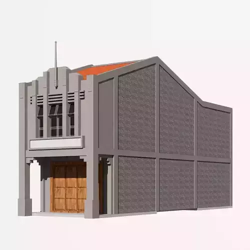 Malaysia Shophouse 1940 3D model