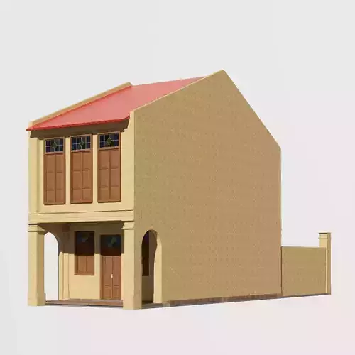 Malaysia Shophouse 1910 3D model
