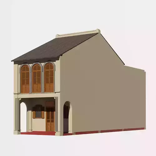 Malaysia Shophouse 1760 3D model