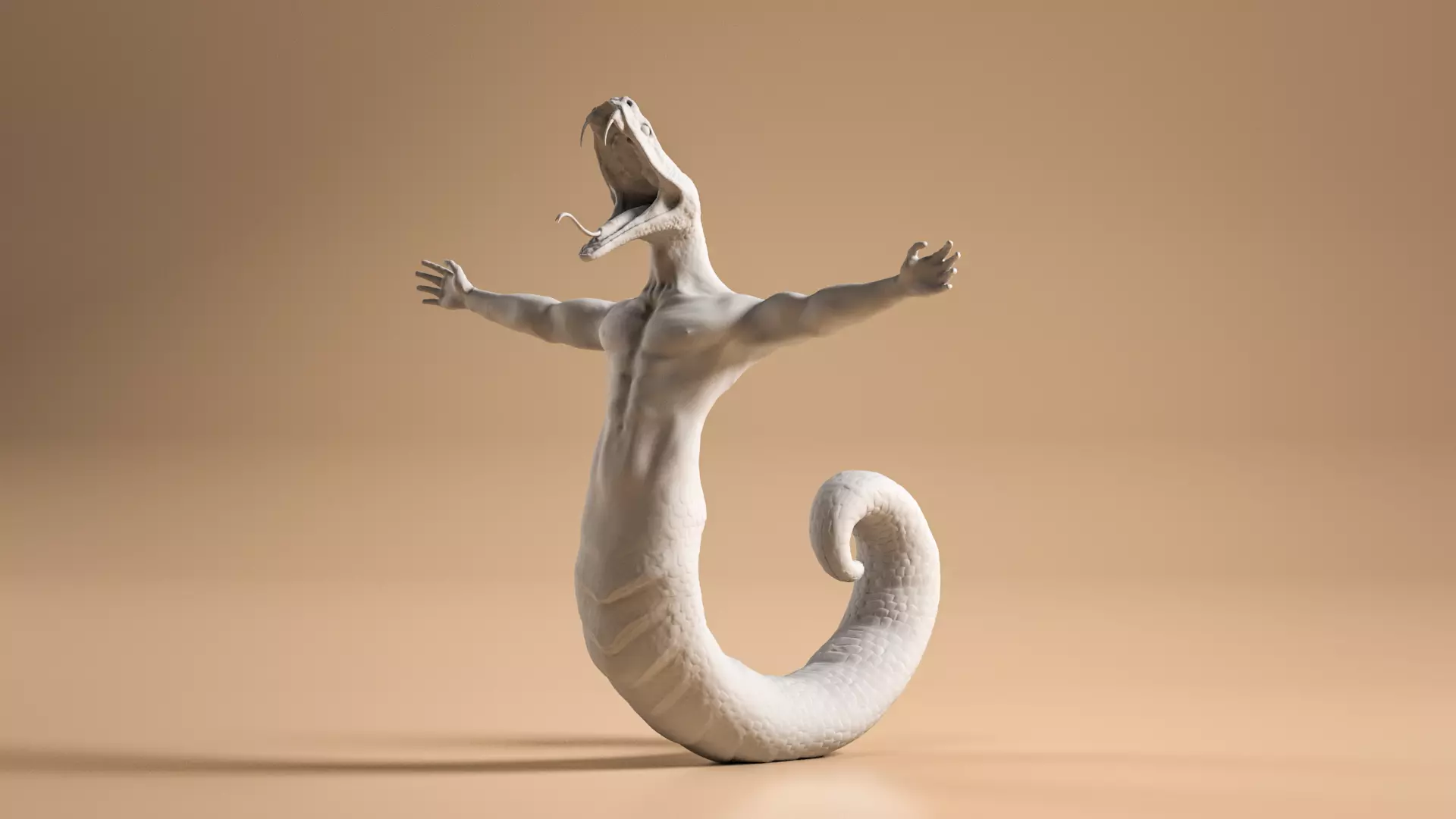 Snake Man - Garou Sculpt Free 3D model