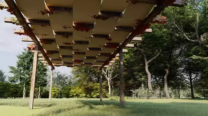 Pergula 3d model pergola design