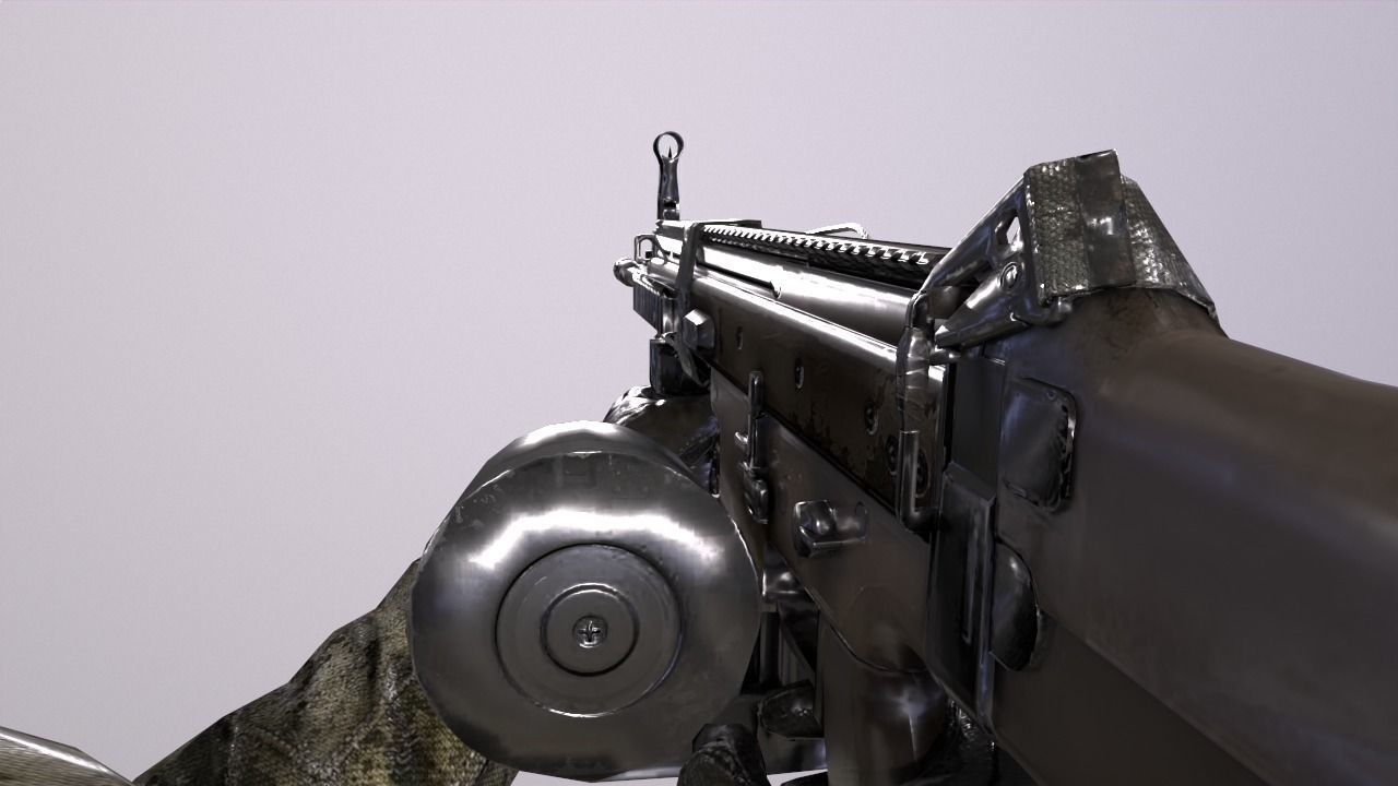  fps machine gun2 animations  Low-poly 3D model_3