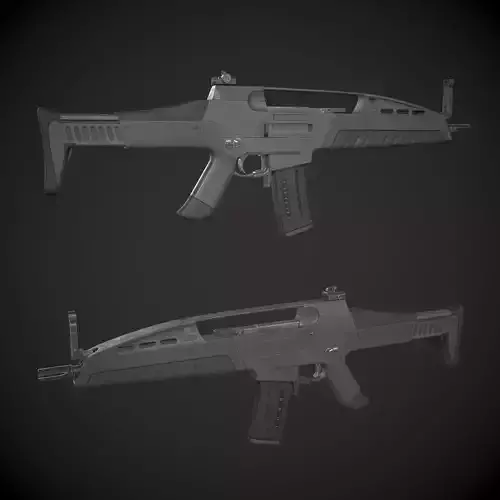 Heckler And Koch XM-8 Low-poly 3D model