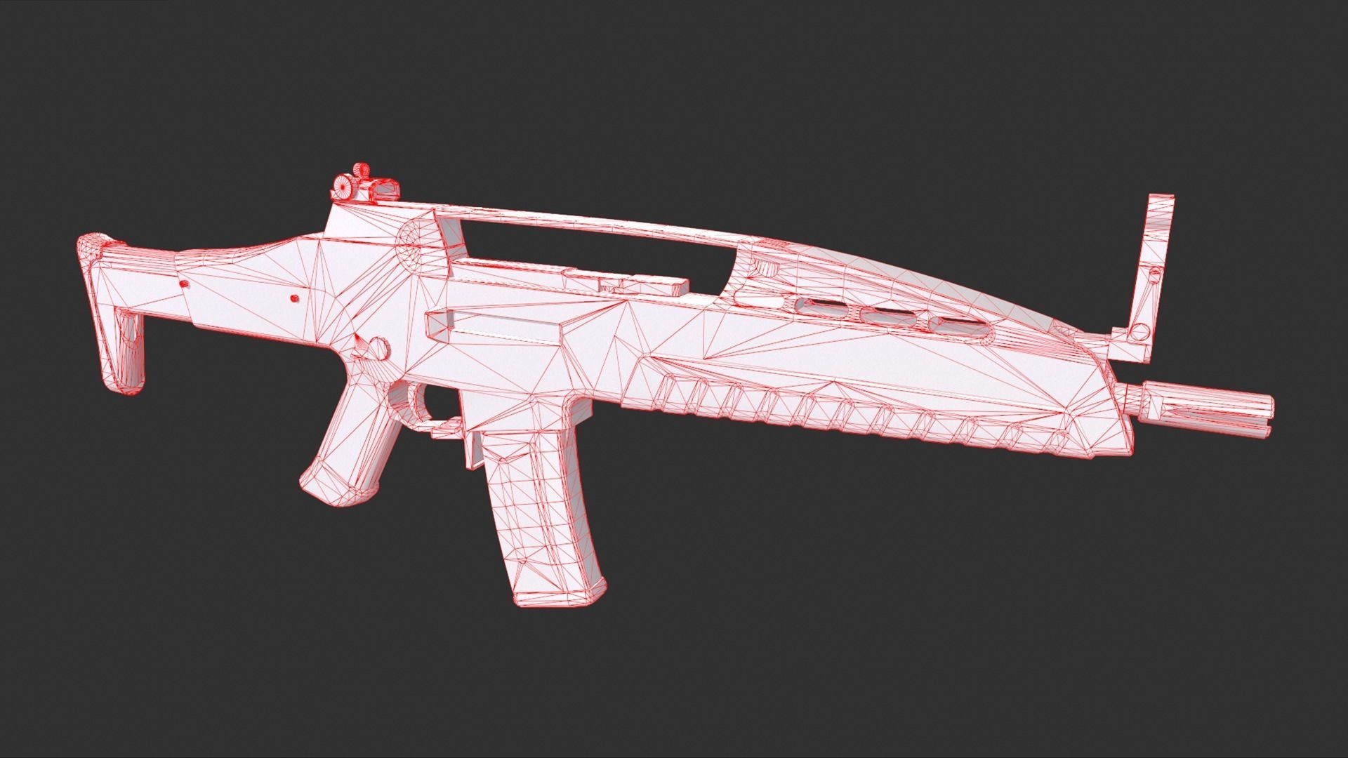 Heckler And Koch XM-8 Low-poly 3D model_2