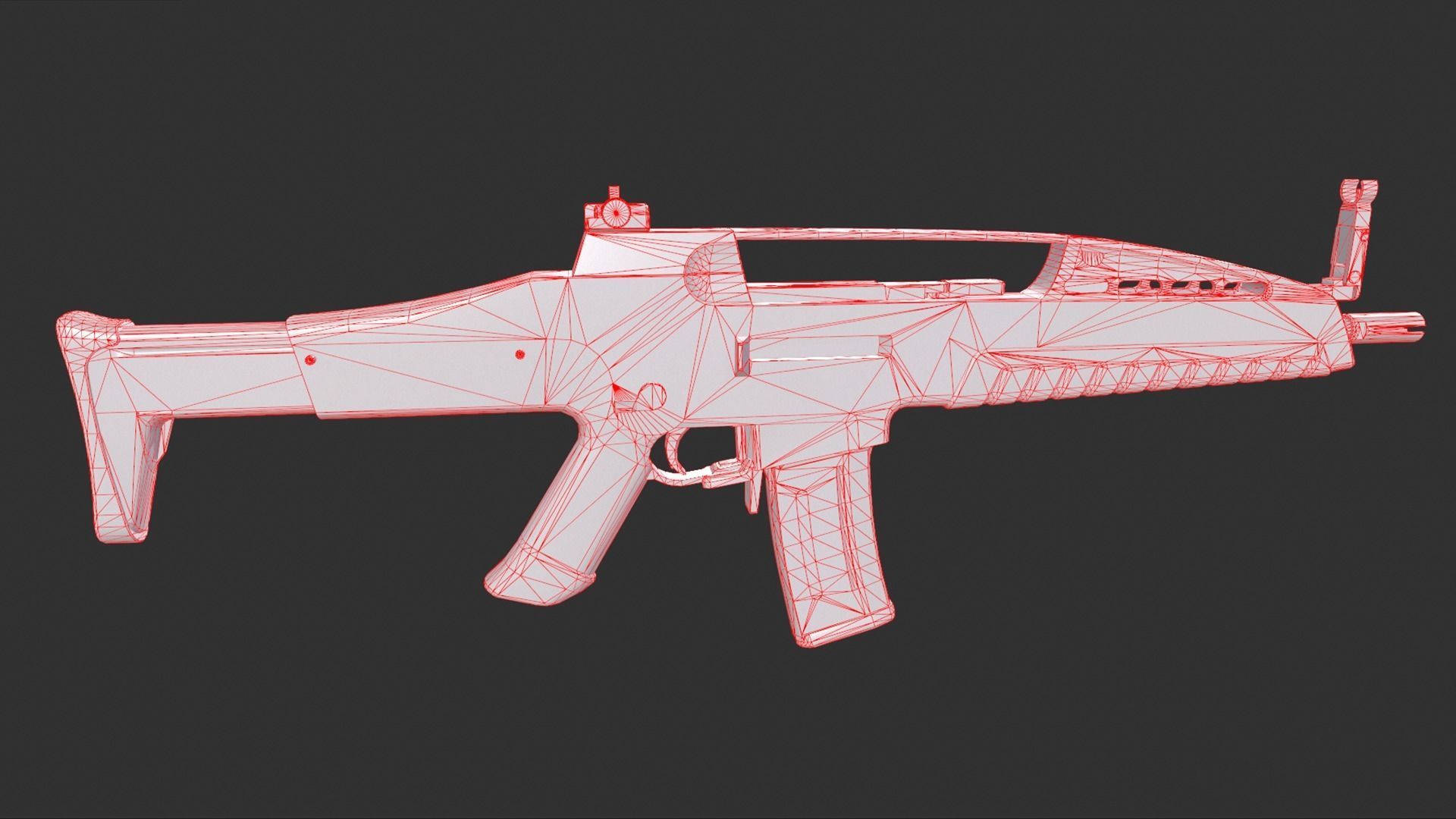 Heckler And Koch XM-8 Low-poly 3D model_16