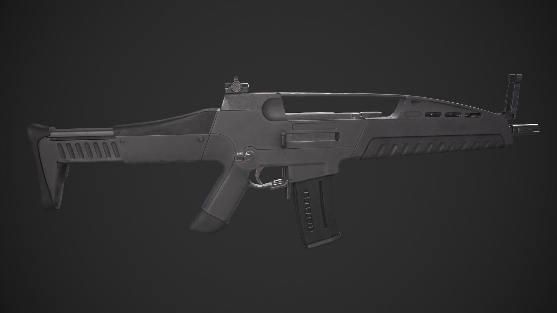 Heckler And Koch XM-8 Low-poly 3D model_15