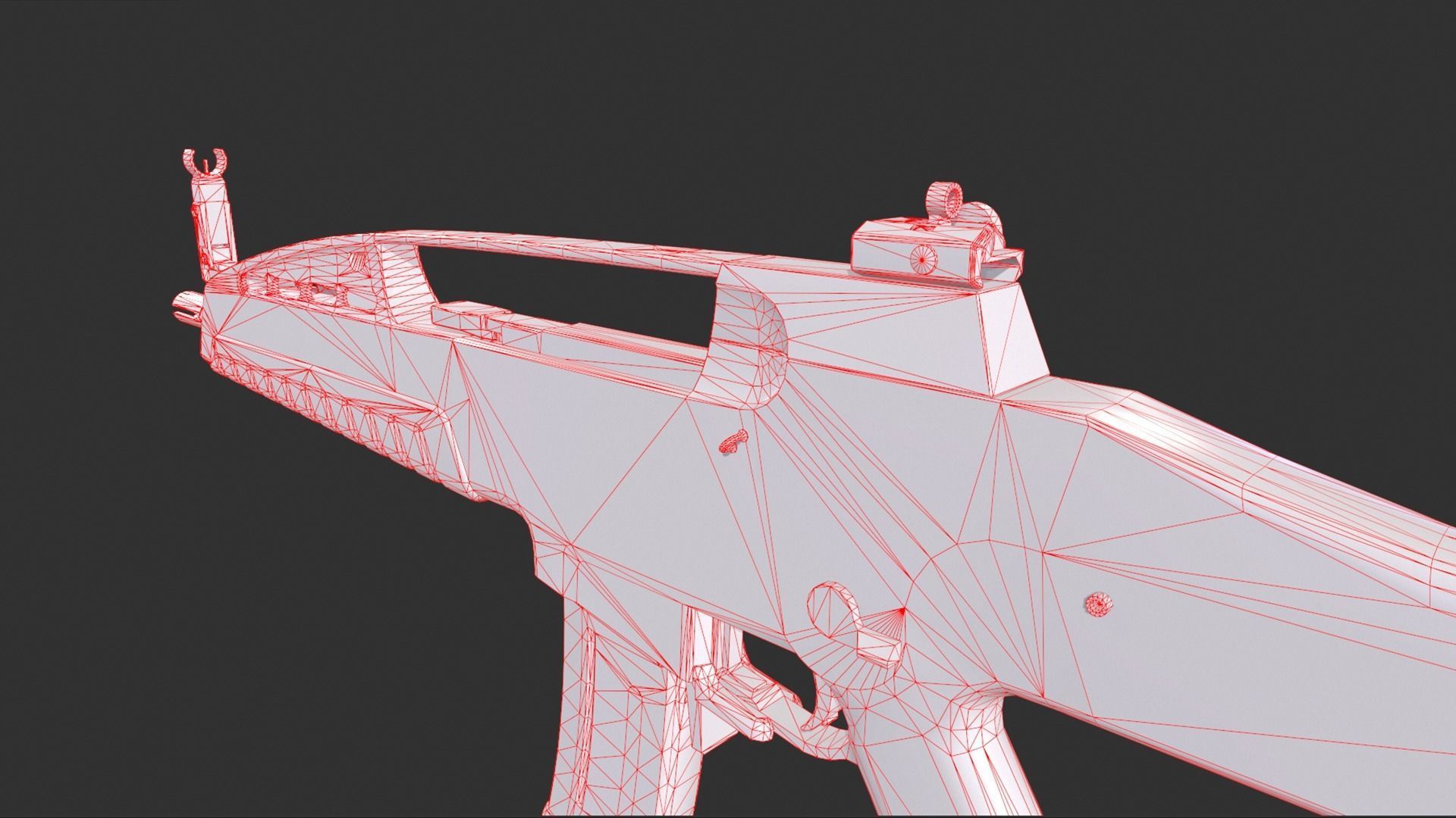 Heckler And Koch XM-8 Low-poly 3D model_10