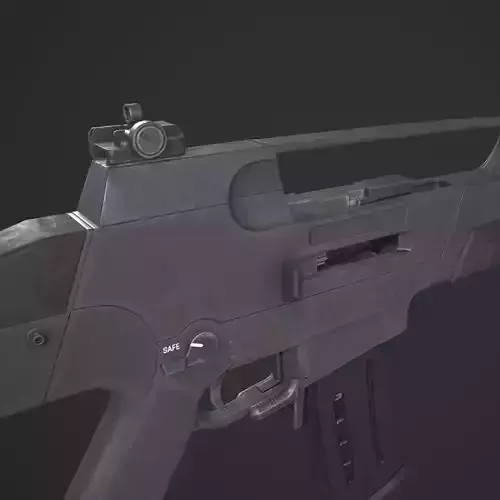 HK Light Rifle 8 Low-poly 3D model