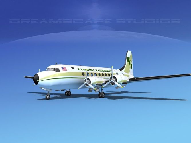 Douglas DC-4 Executive Commuters 3D model