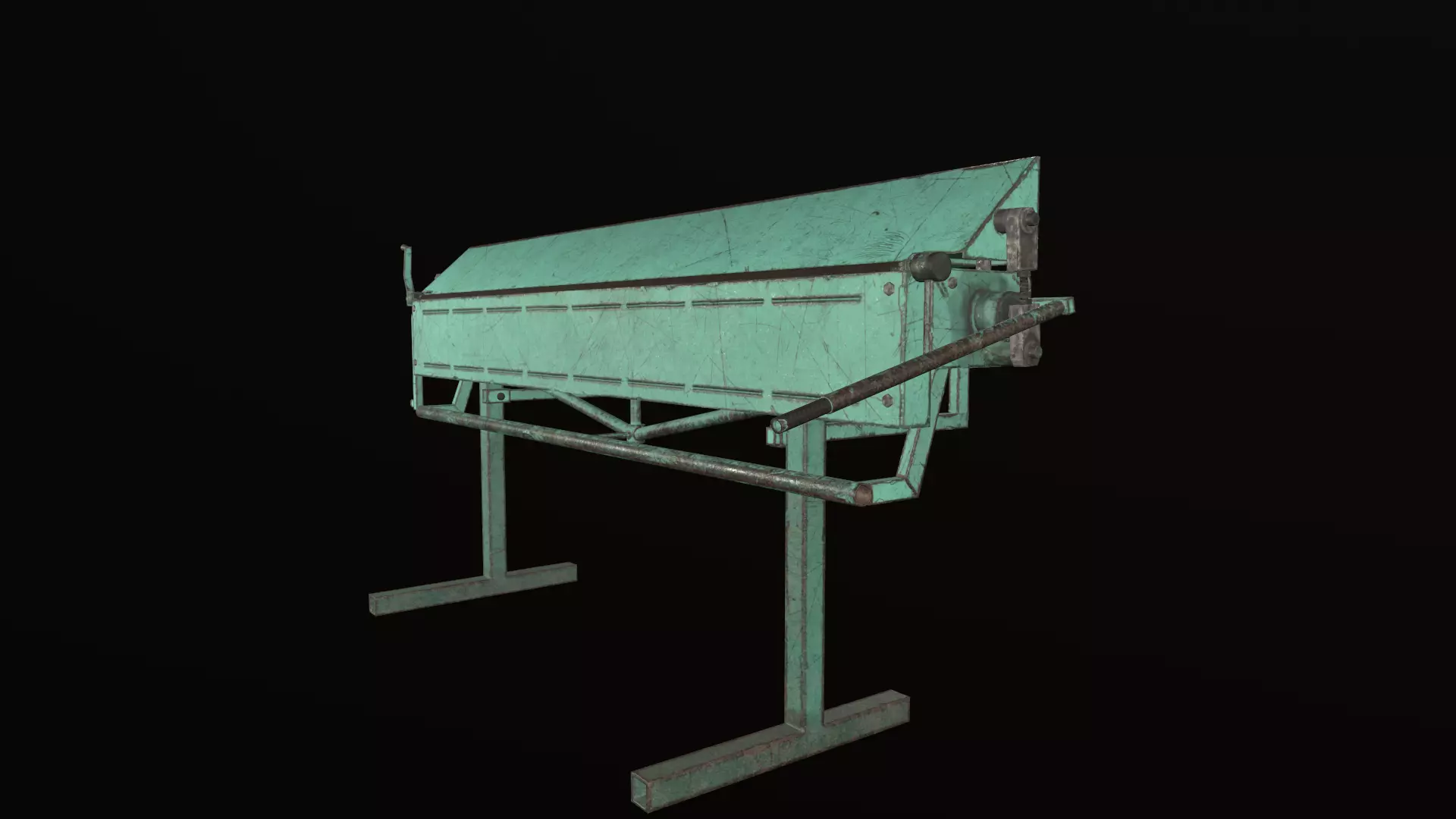 USSR Metalworking Machine - Soviet Machinery Low-poly 3D model Free low-poly 3D model