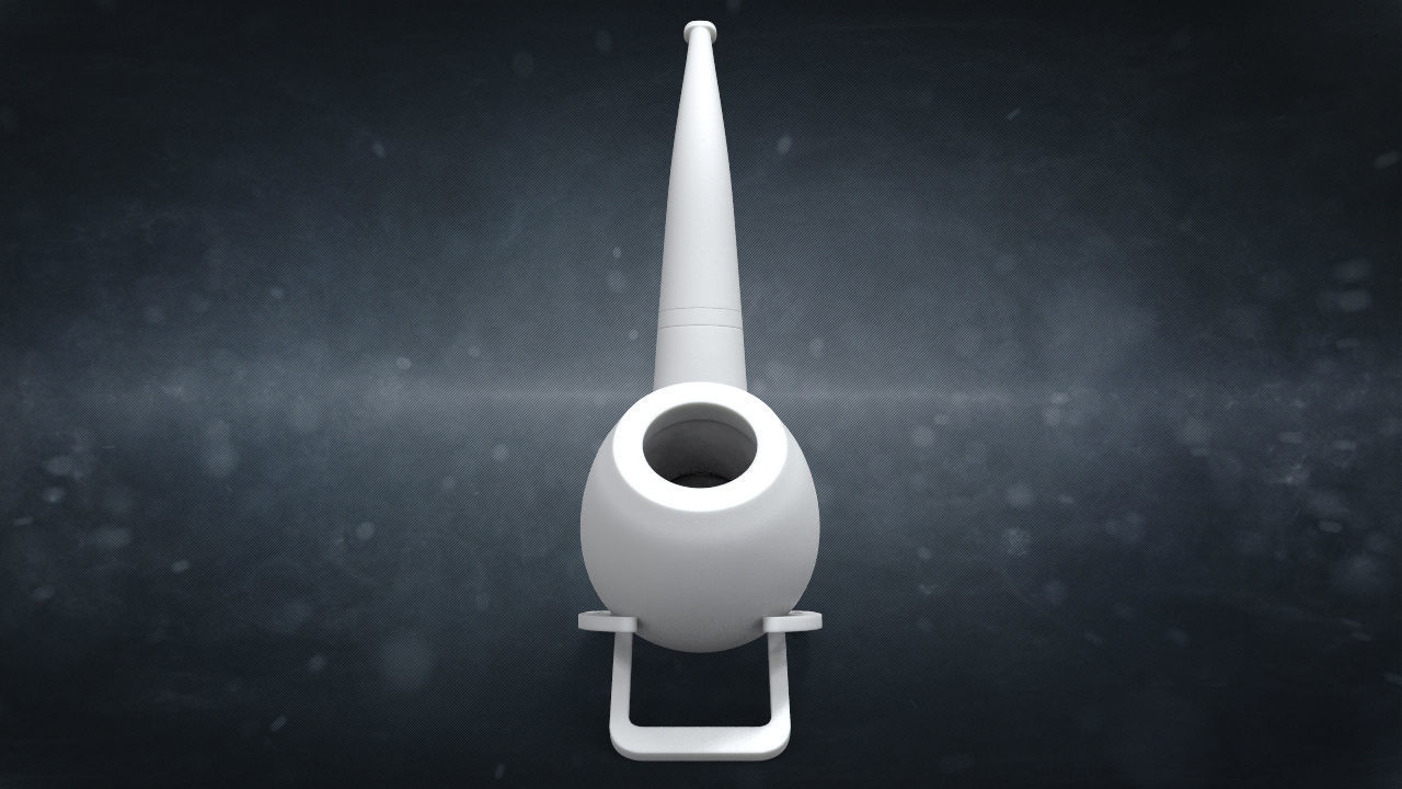 Smoking Pipe fashion decotarion souvenir element 3D print model_4