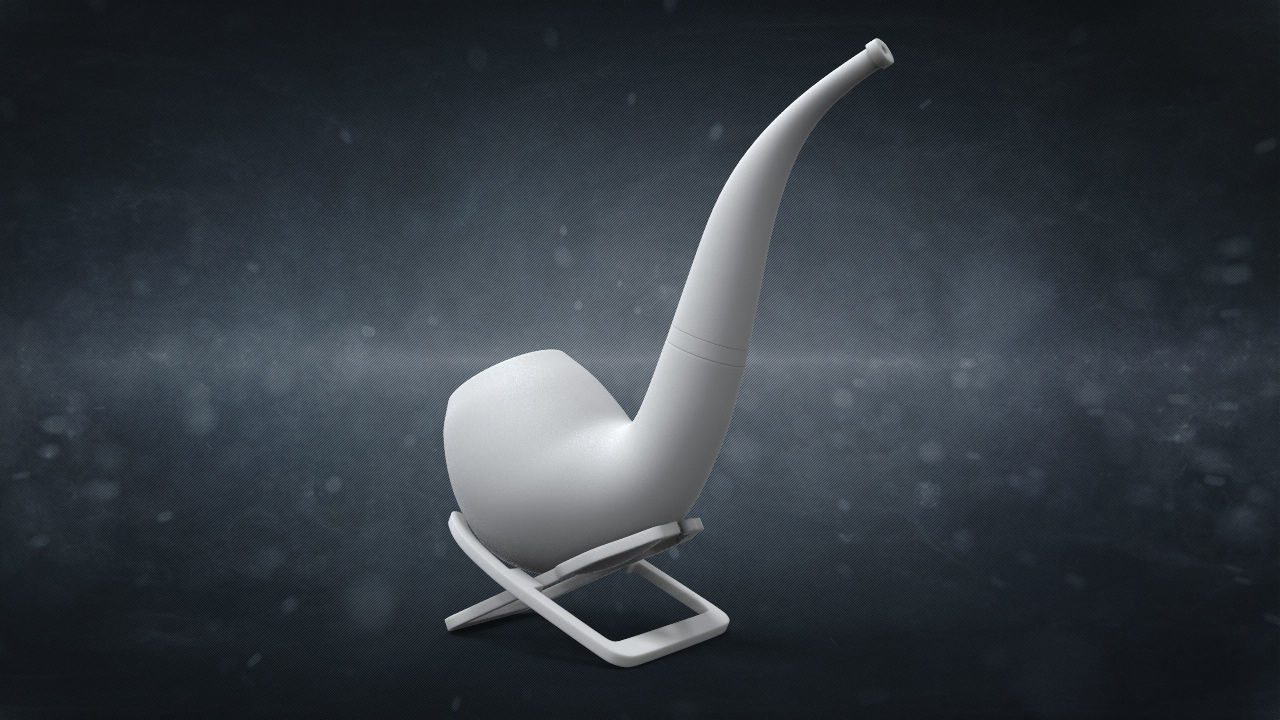 Smoking Pipe fashion decotarion souvenir element 3D print model_3