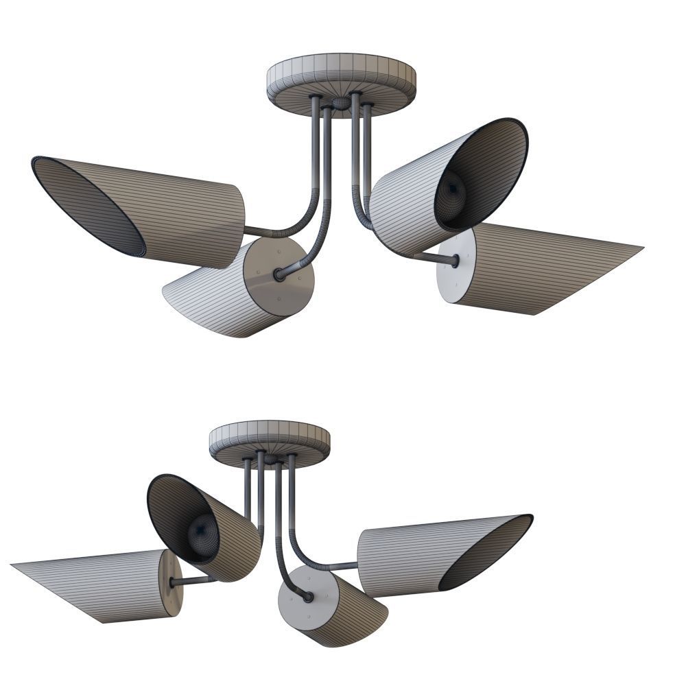 Trentino Semi-Flush Mount Ceiling Light by Kichler 3D model_2