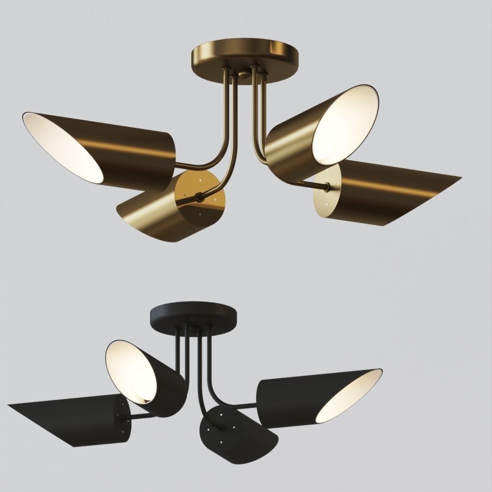 Trentino Semi-Flush Mount Ceiling Light by Kichler 3D model_1