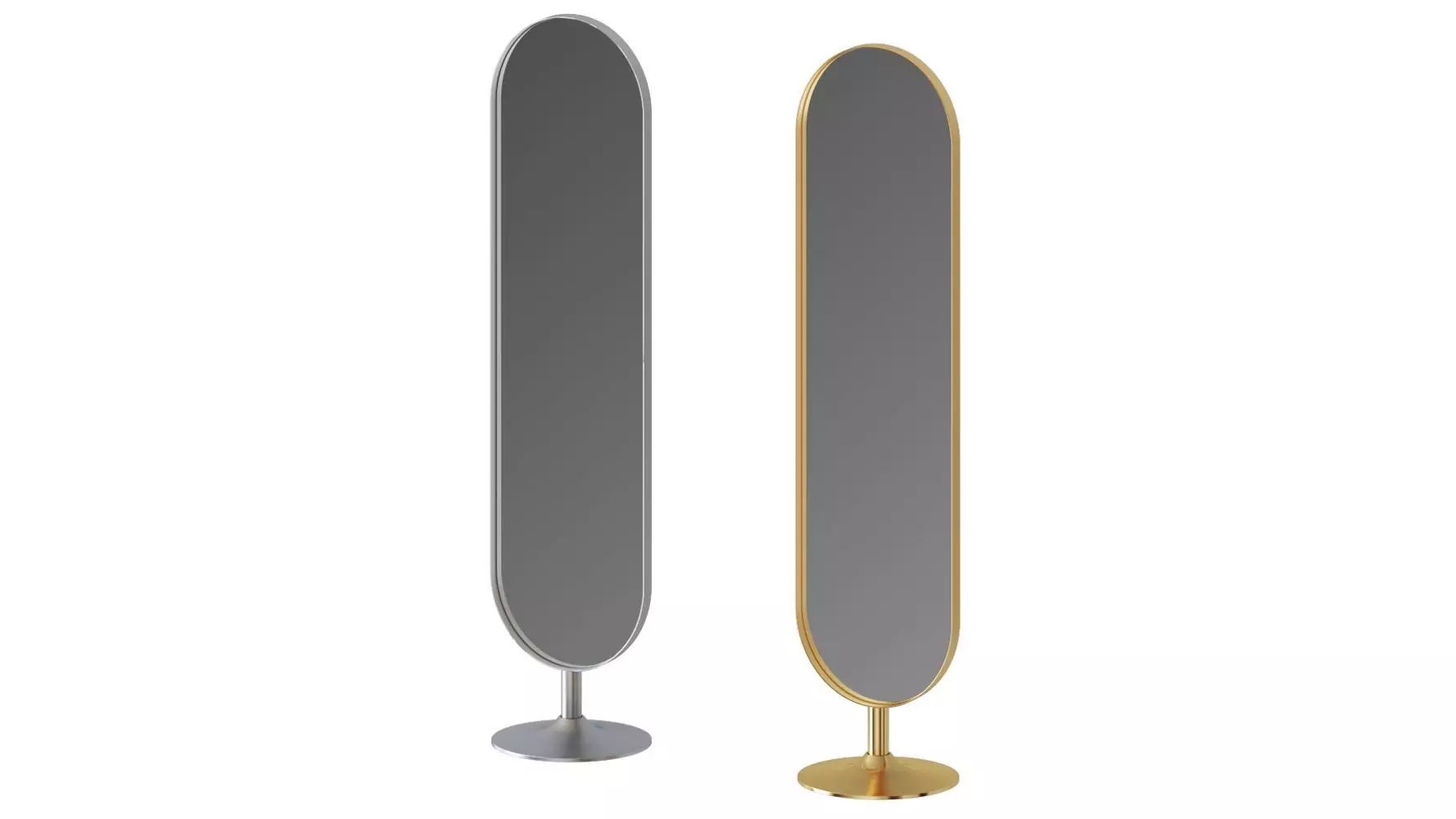 Floor Mirror Curve by Kare Design 3D model_0