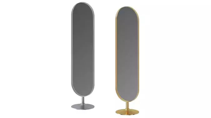 Floor Mirror Curve by Kare Design 3D model