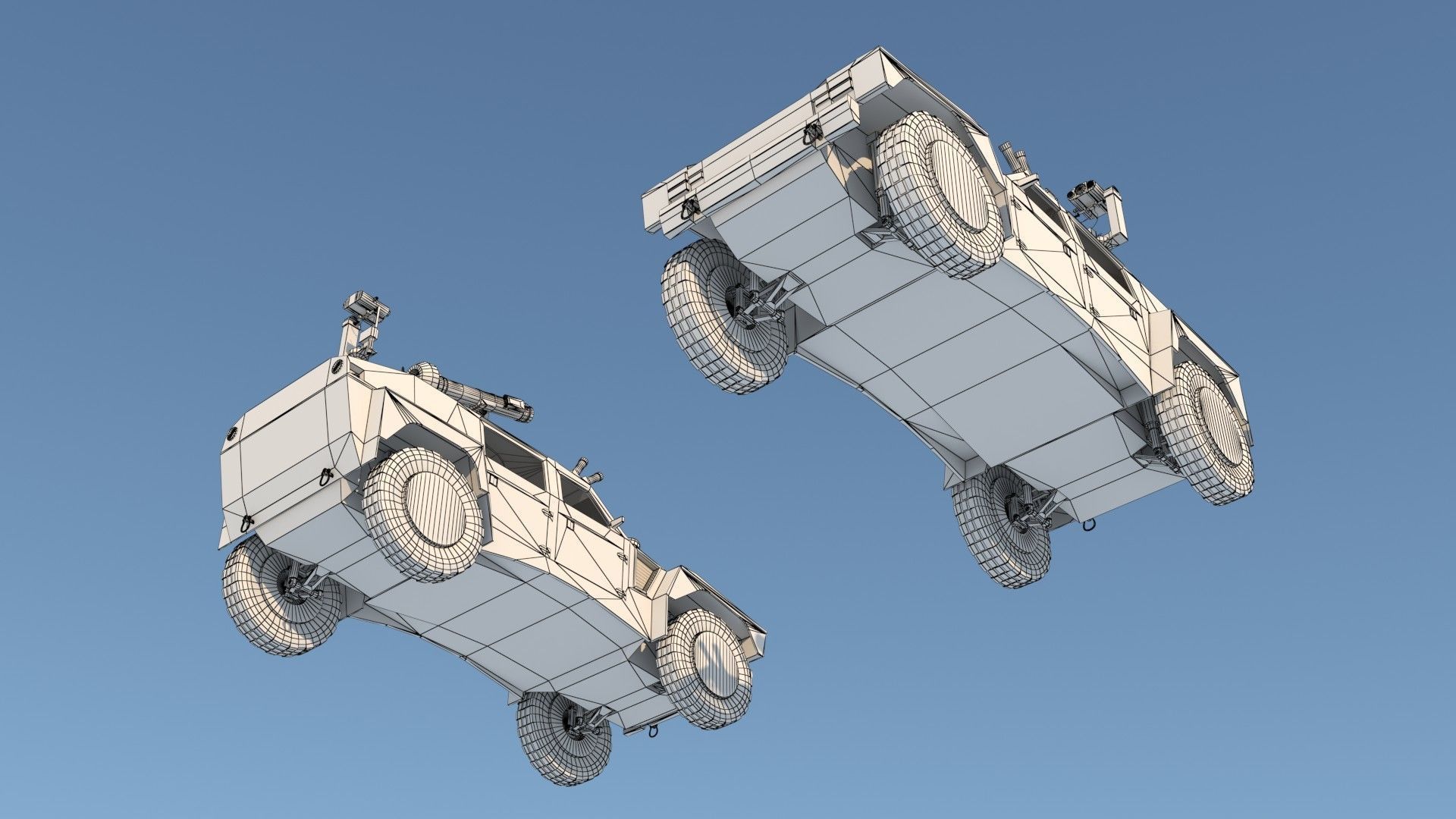 RST-V Shadow Hybrid Tactical Vehicle Low-poly 3D model_15