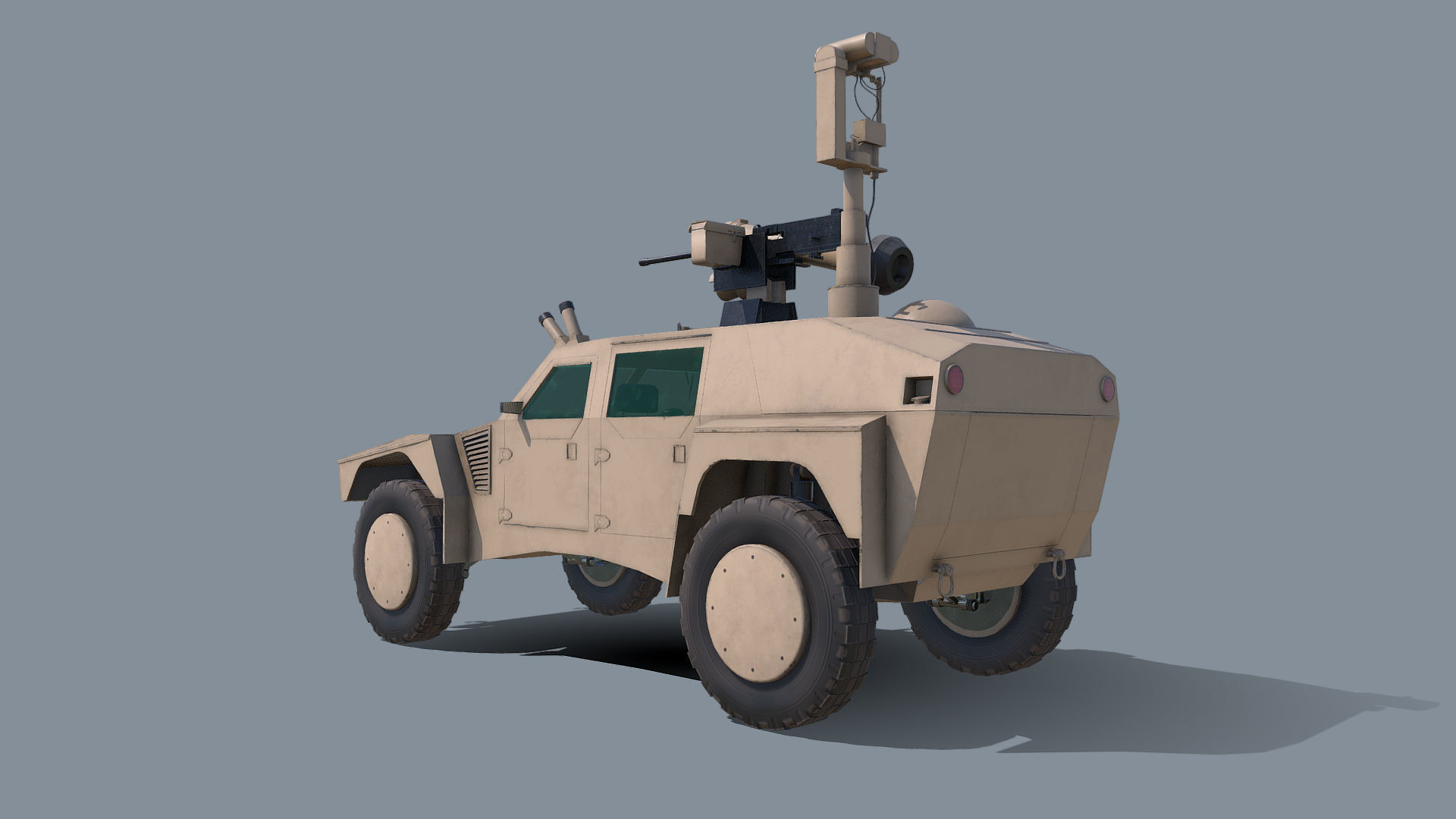 RST-V Shadow Hybrid Tactical Vehicle Low-poly 3D model_5