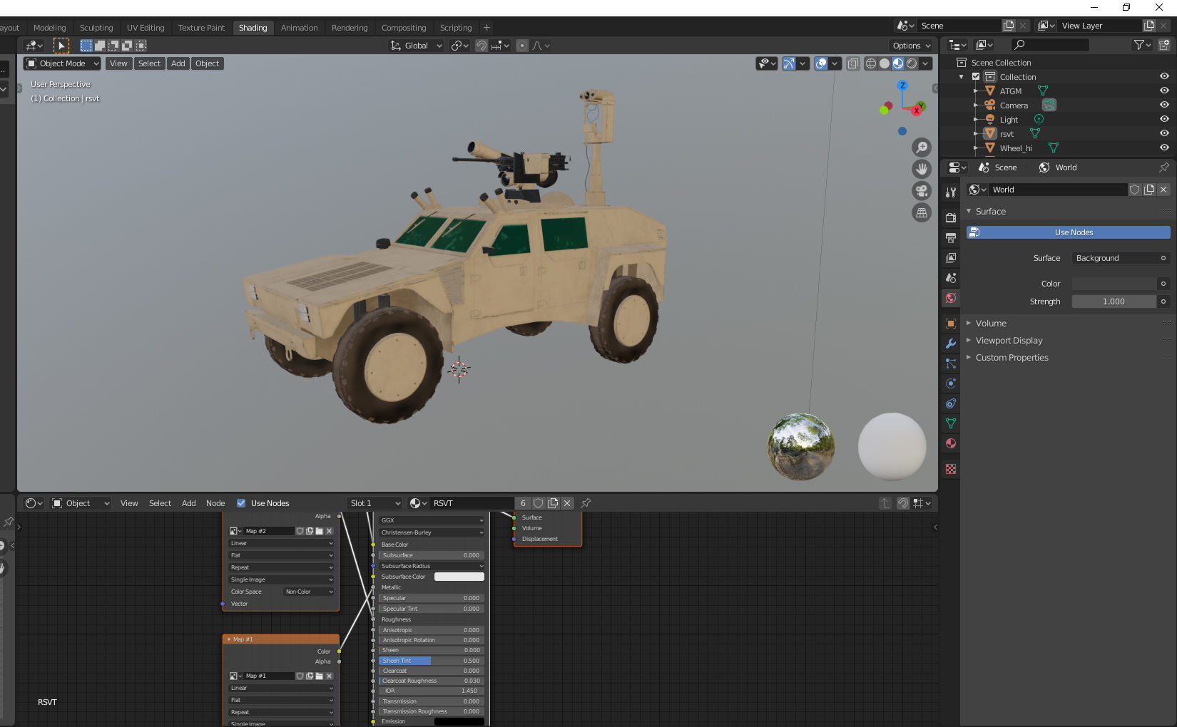 RST-V Shadow Hybrid Tactical Vehicle Low-poly 3D model_11