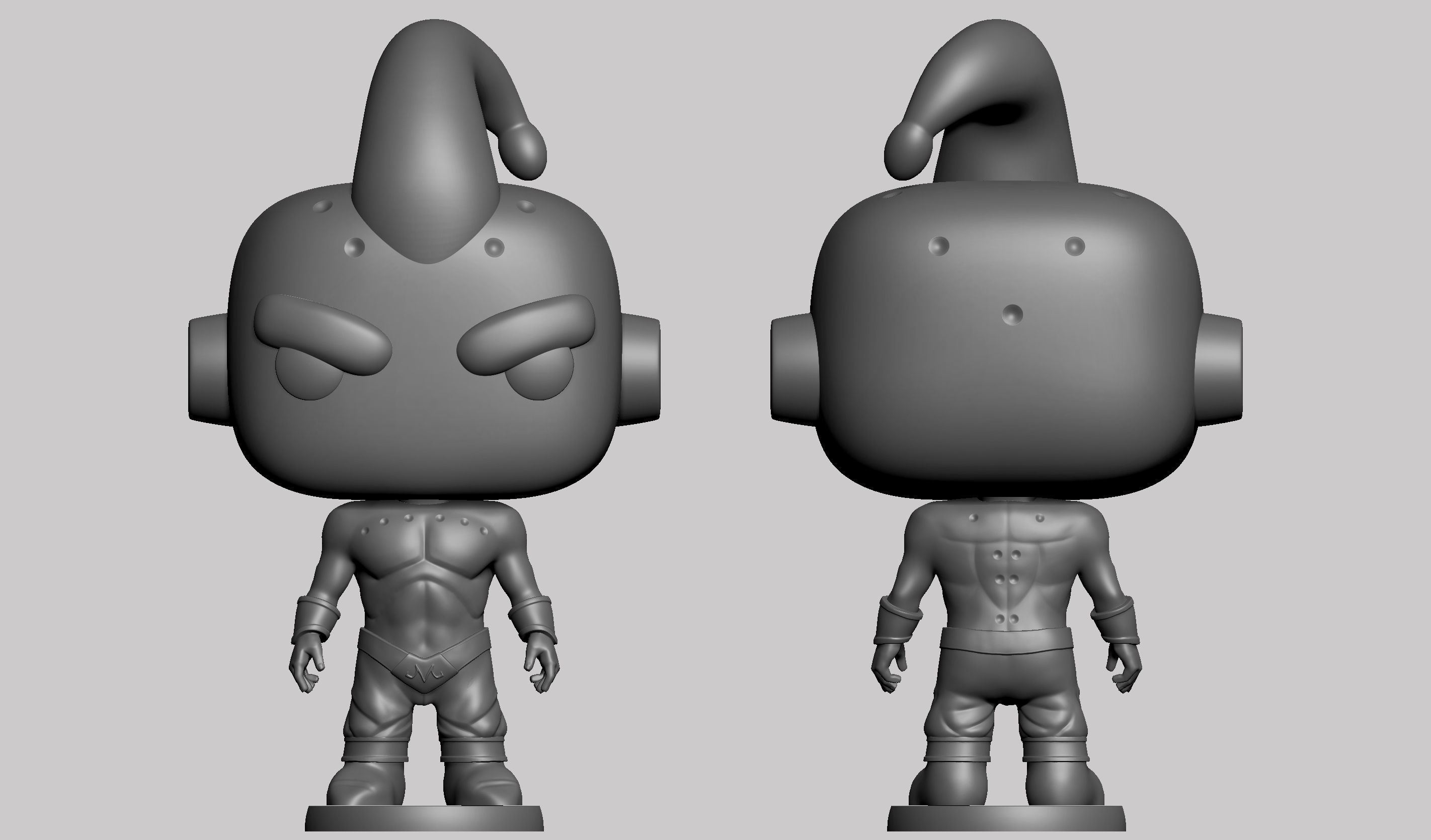Majin Boo  3D print model_3