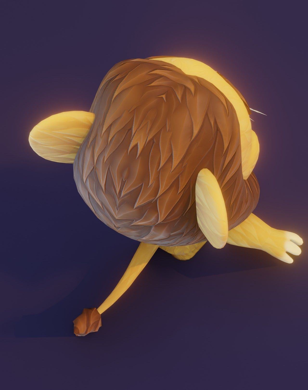 Cartoon Lion 3D Model Low-poly 3D model_4