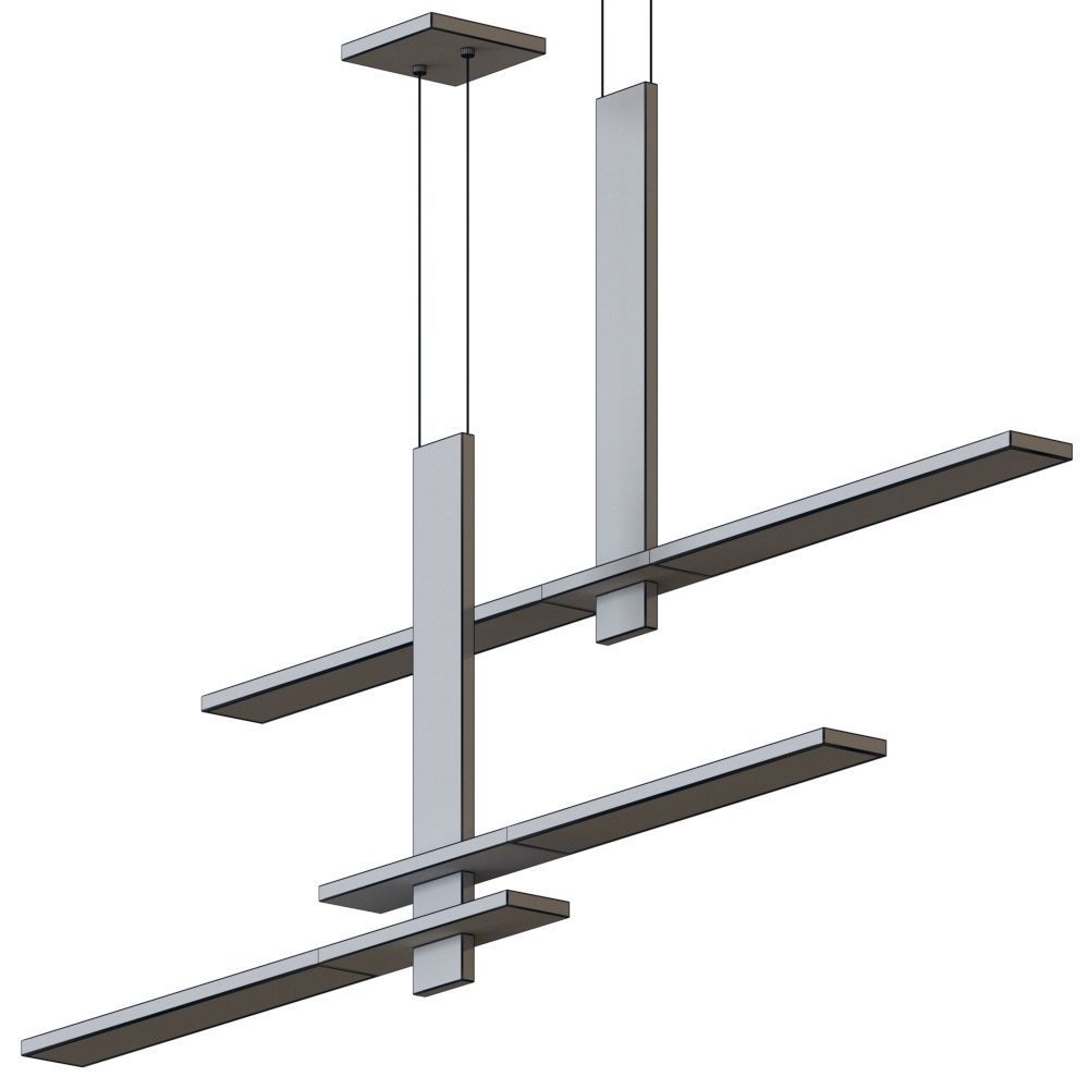 Planes Cantilevered LED Pendant by SONNEMAN Lighting 3D model_2