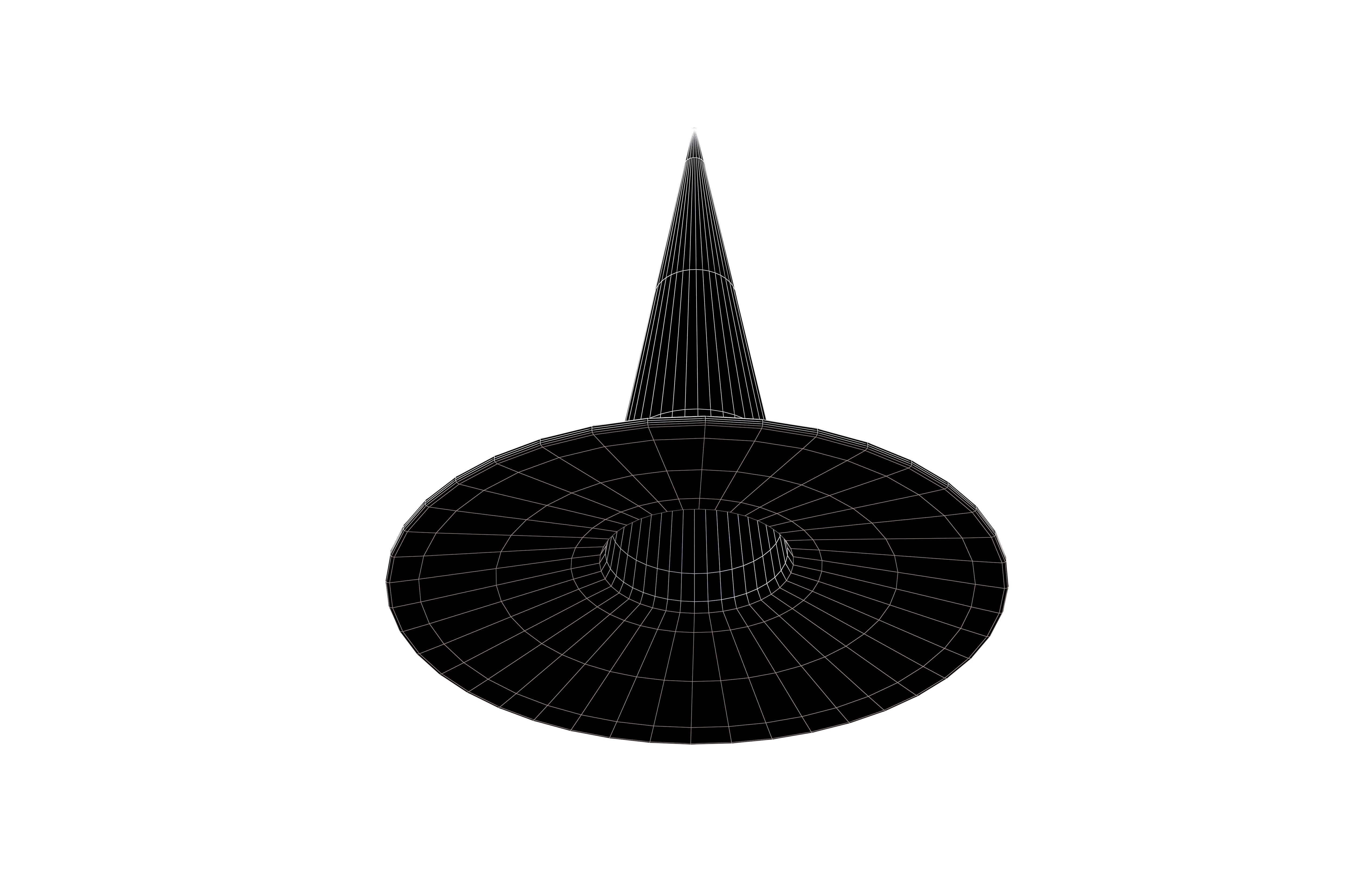 Witch Hat v3 001 Low-poly 3D model_7