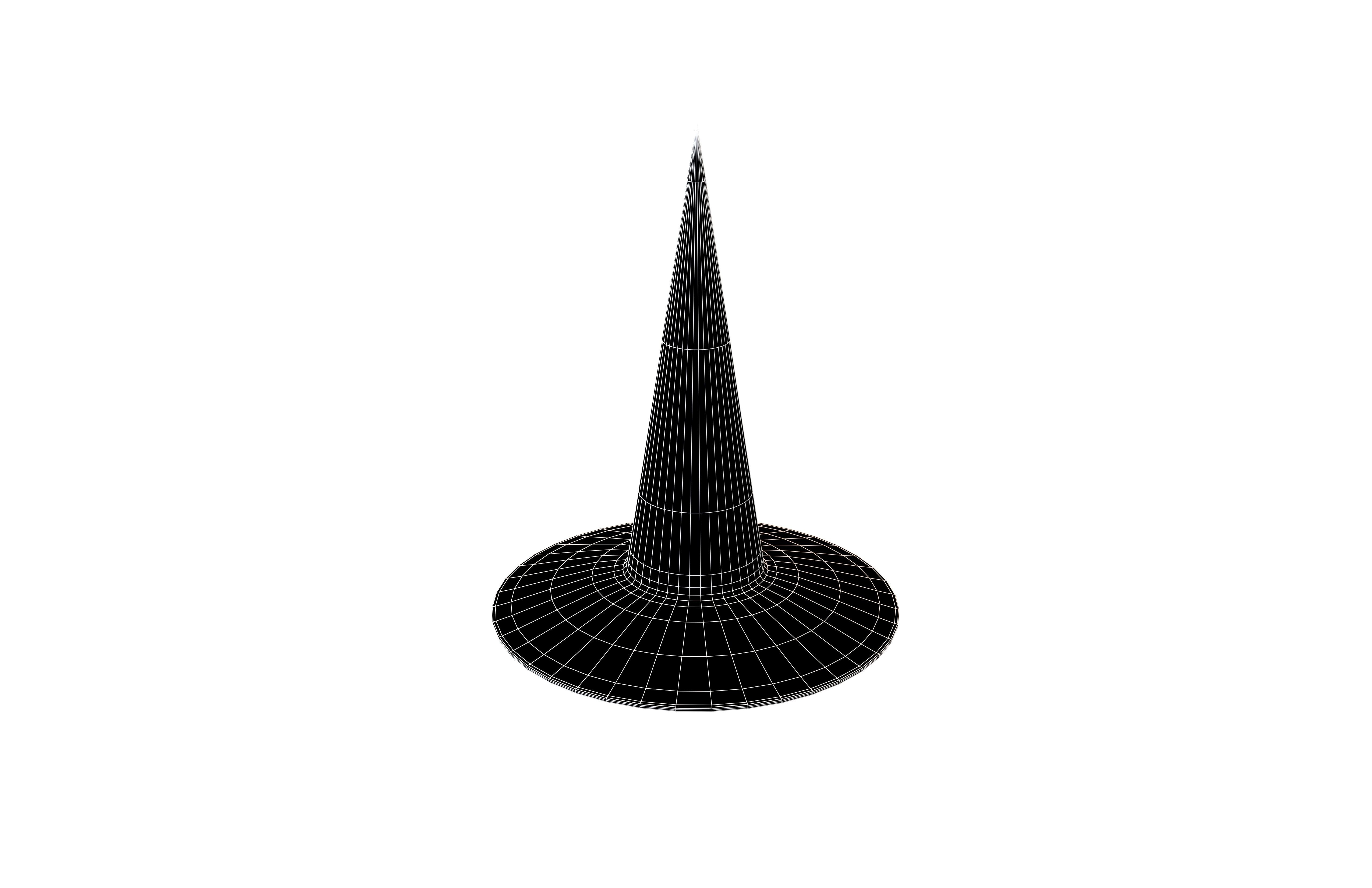Witch Hat v3 001 Low-poly 3D model_4