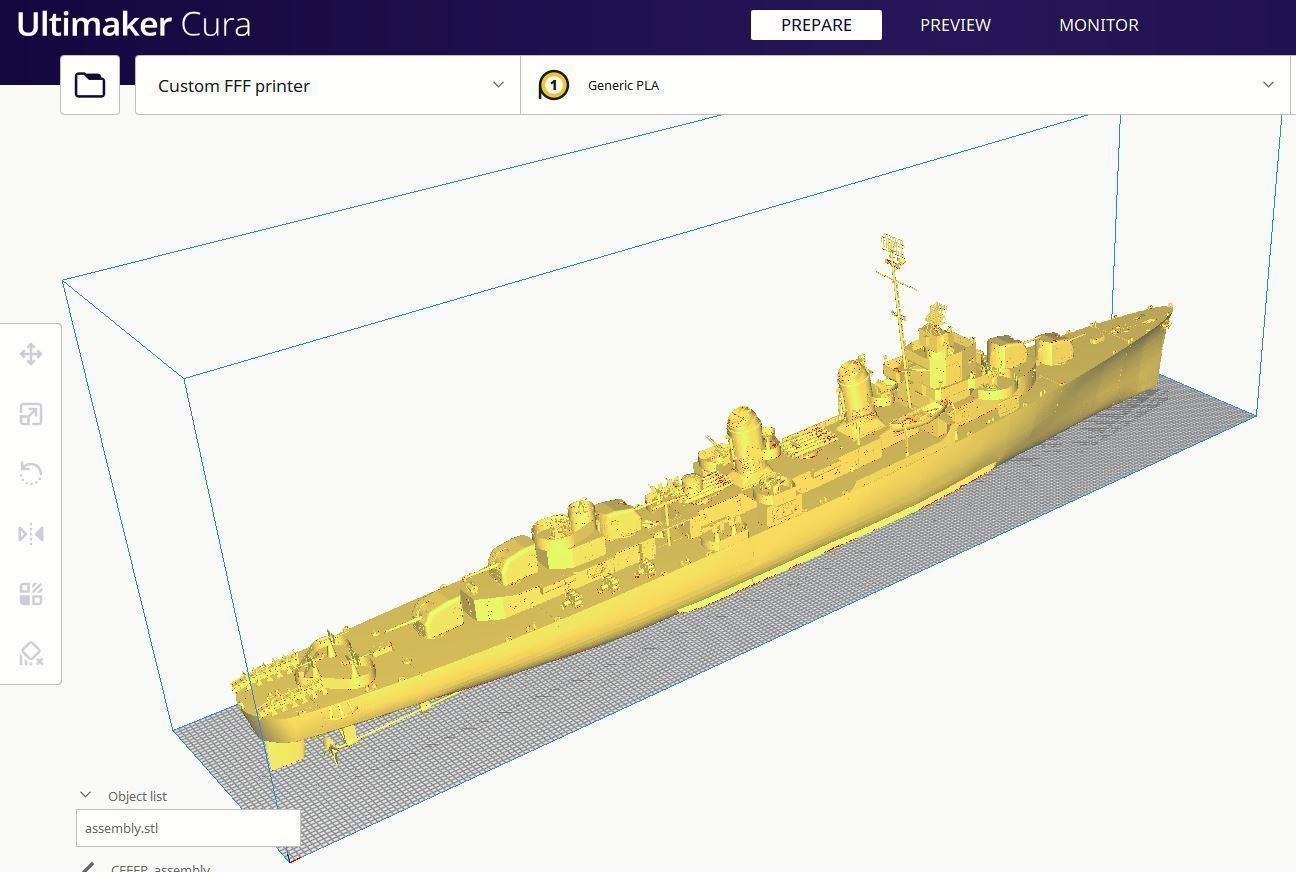 1 48 Fletcher Class Destroyer RC Model 3D print model_3