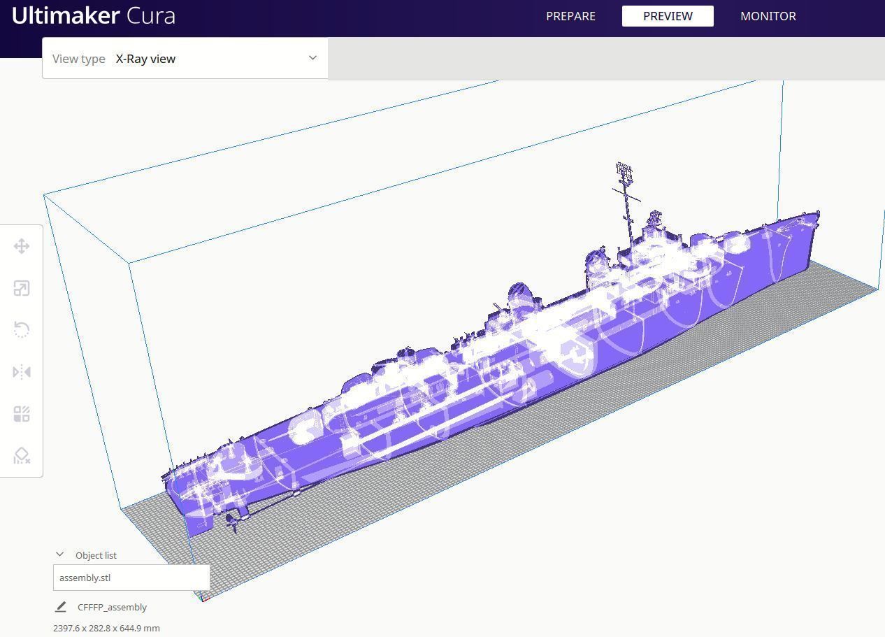 1 48 Fletcher Class Destroyer RC Model 3D print model_4
