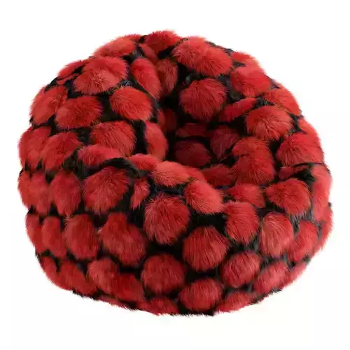 Round Bean Bag Fur